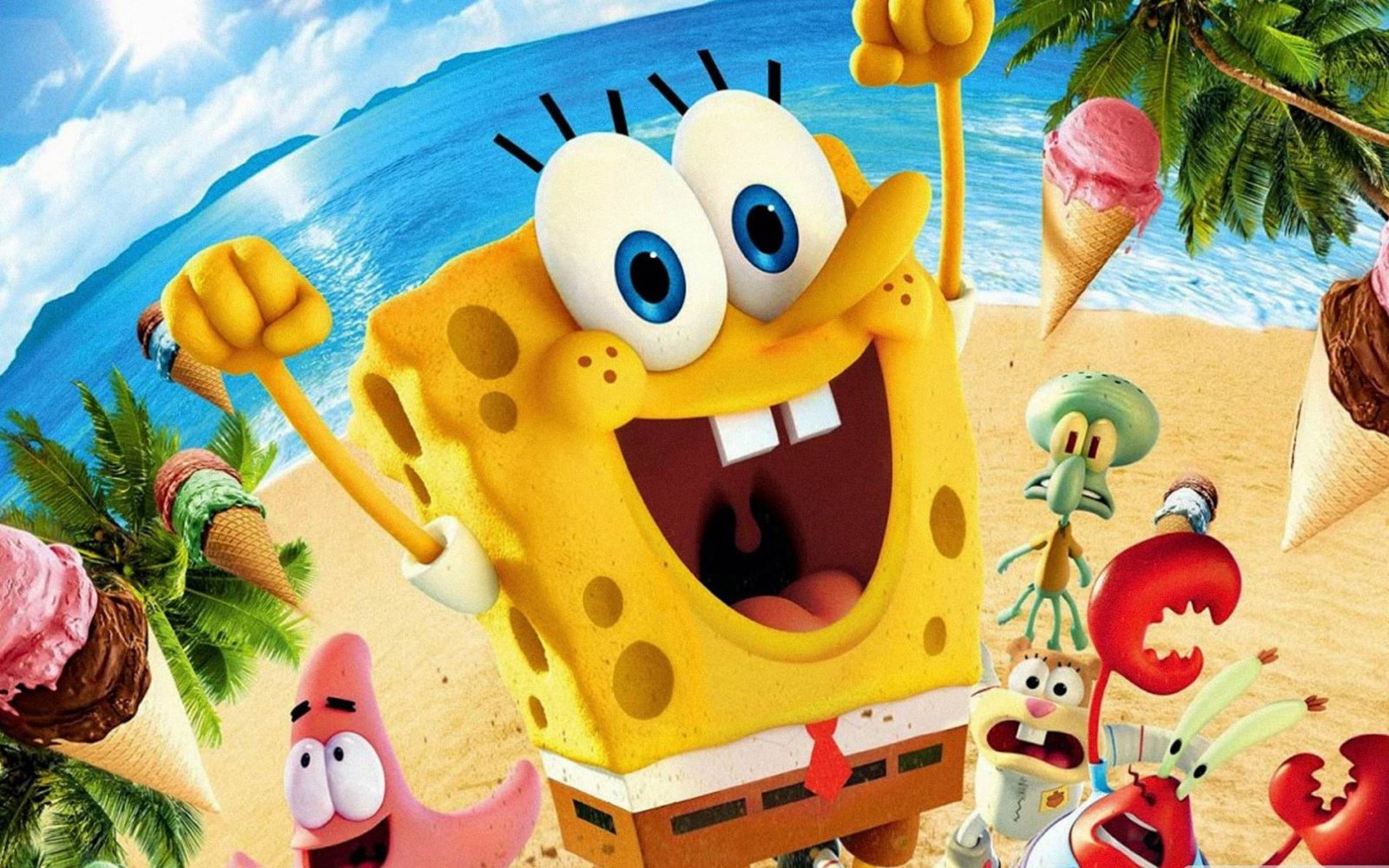 The SpongeBob Movie Sponge Out of Water HD Wallpap Spongebob Squarepants illustration 2k
