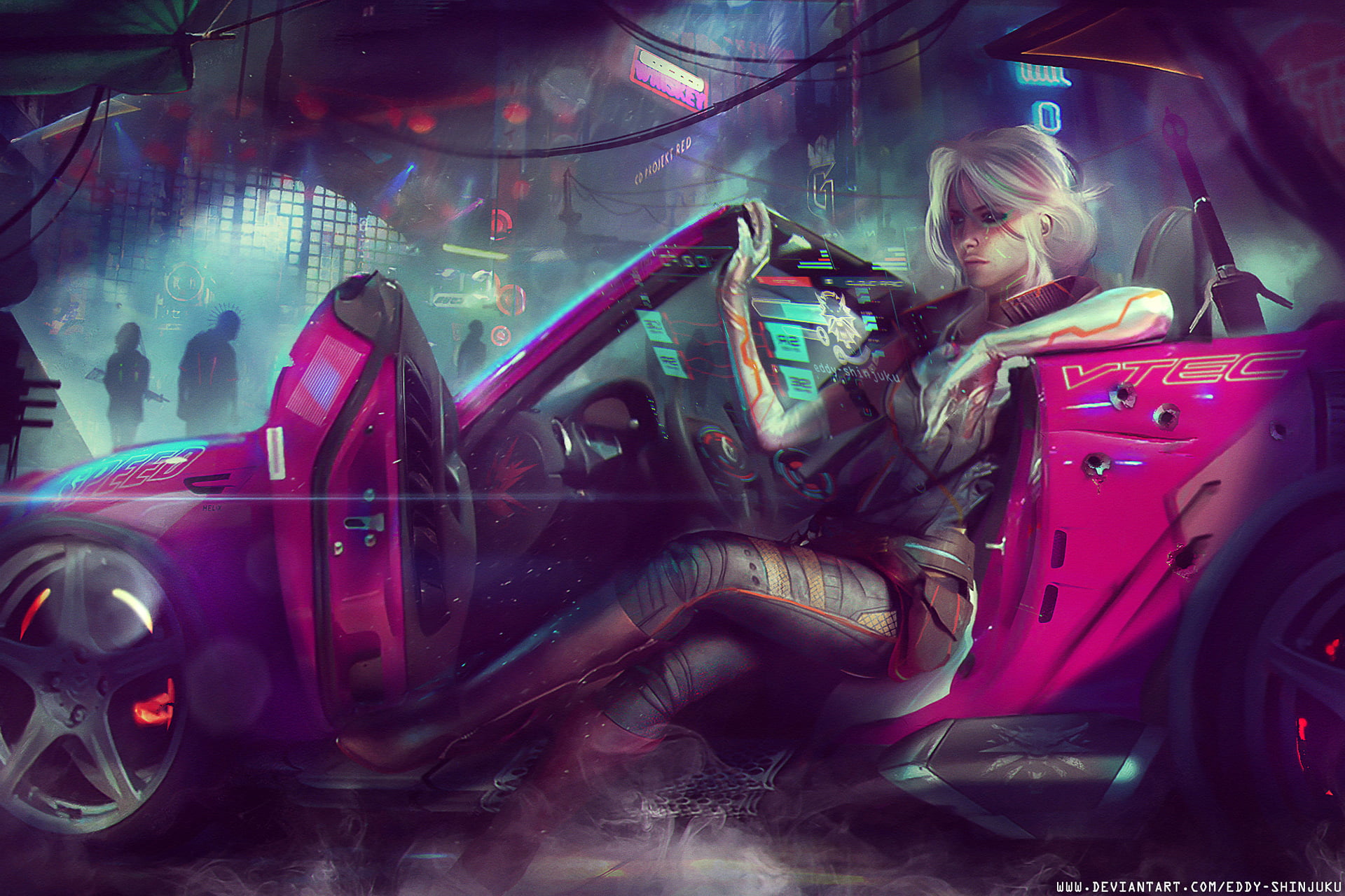 Eddy Shinjuku cyberpunk The Witcher Cyberpunk Ciri 2k