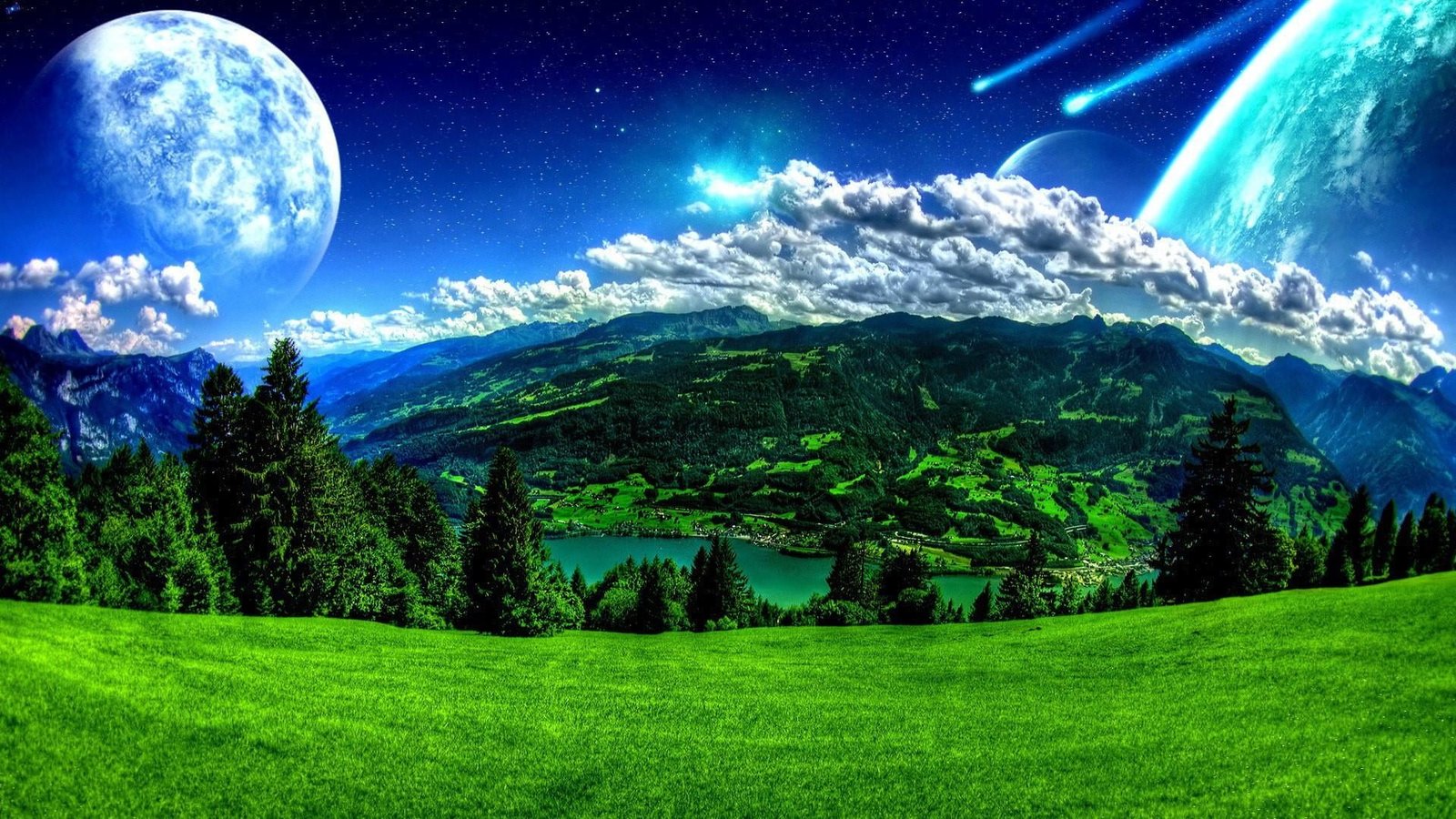 sky nature green atmosphere daytime mount scenery grass 2k
