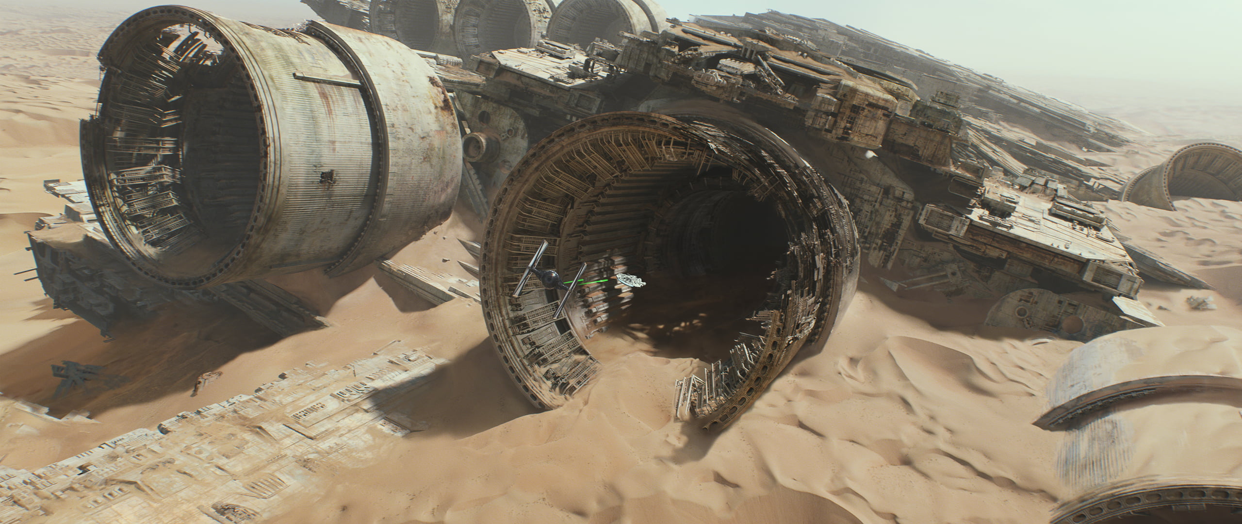 Star Wars The Force Awakens movie still screenshot 2k