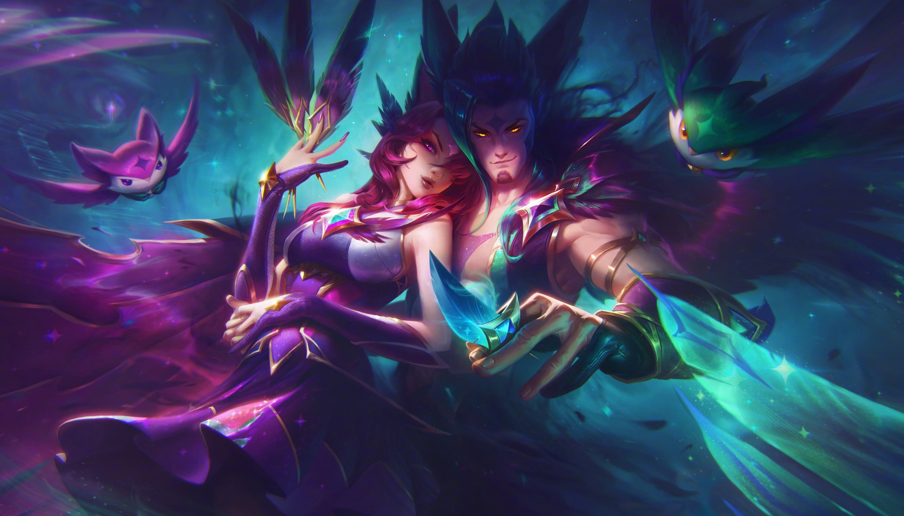 Xayah and Rakan League of Legends 2k