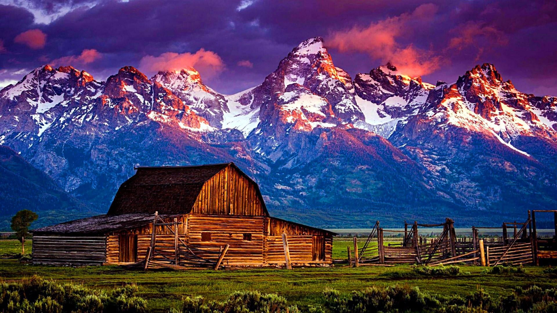 grand teton national park barn mormon moulton 2k