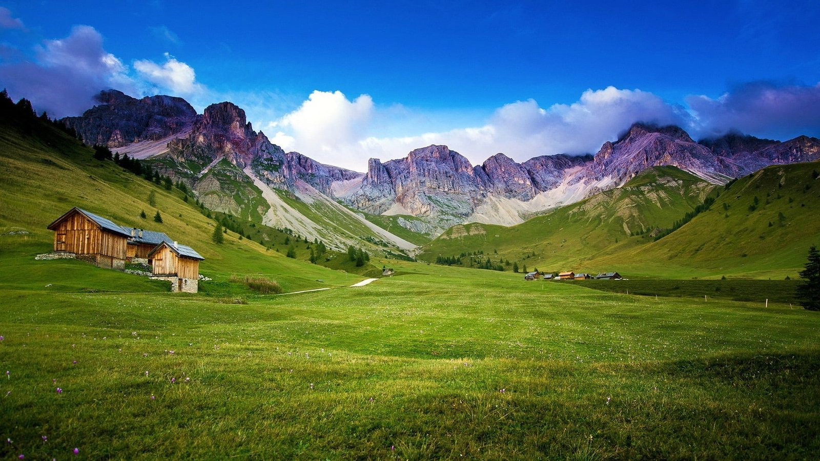 nature mountain landscape mountains highland valley sky 2k