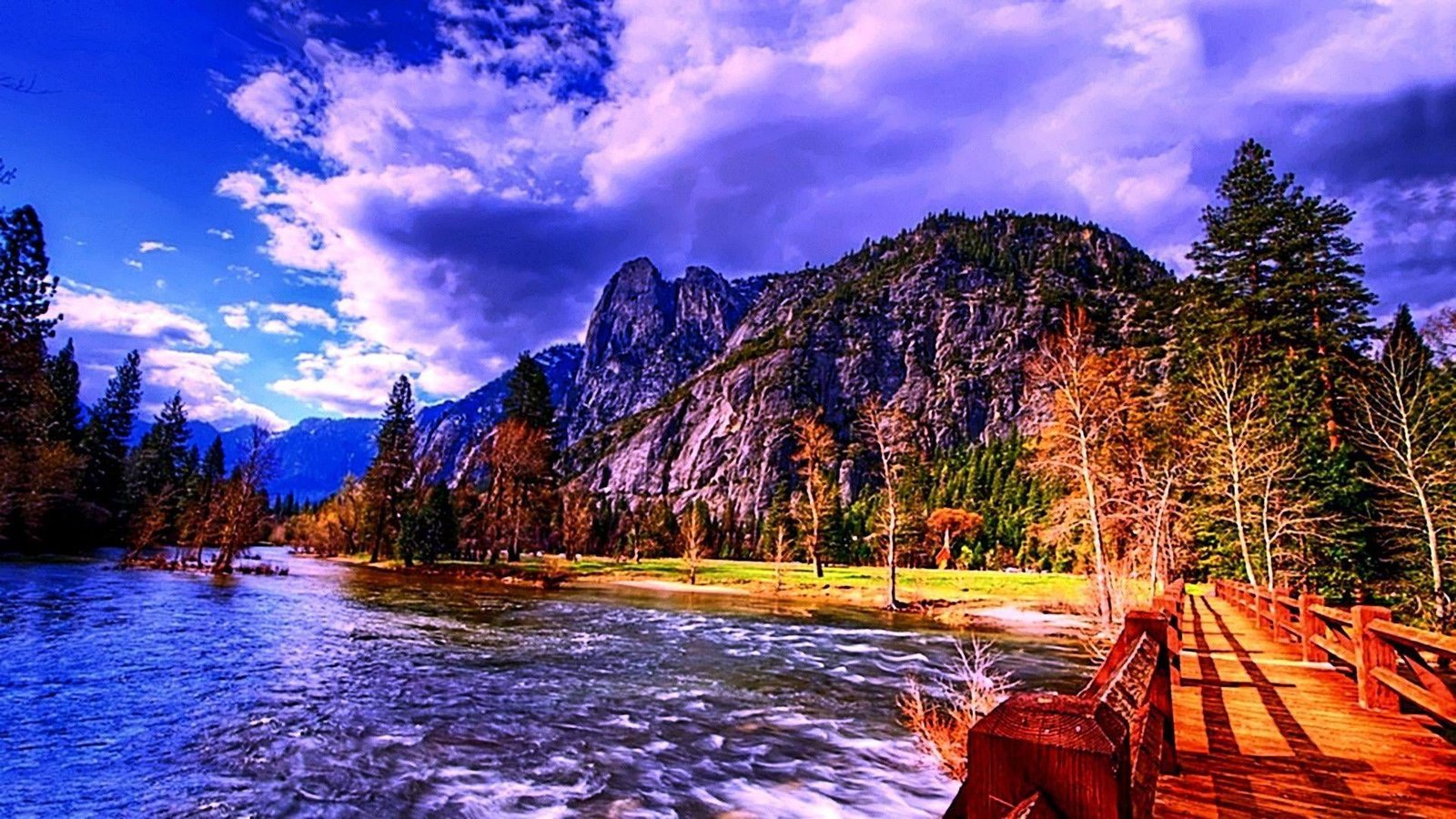 sky reflection wilderness mountain mount scenery water 2k