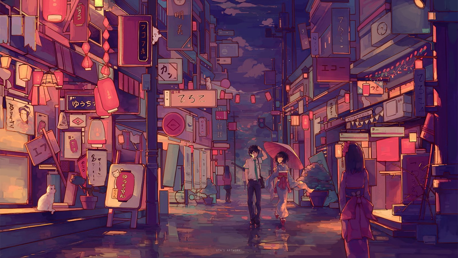 Anime Your Name Mitsuha Miyamizu Taki Tachibana city architecture 2k