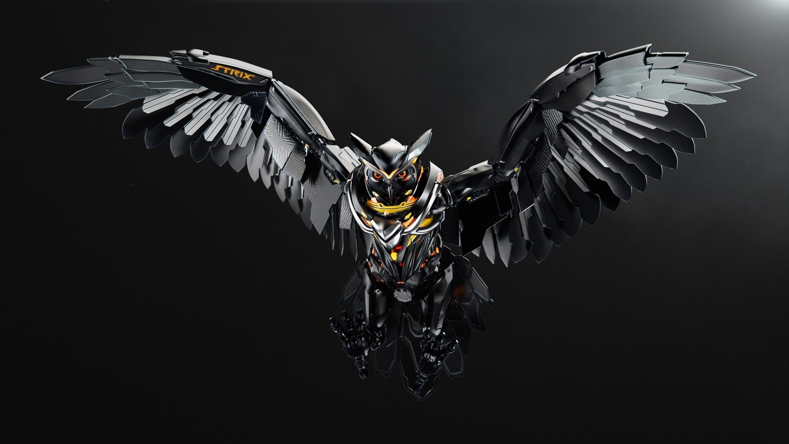 ASUS owl PC gaming technology simple background 2k 4k