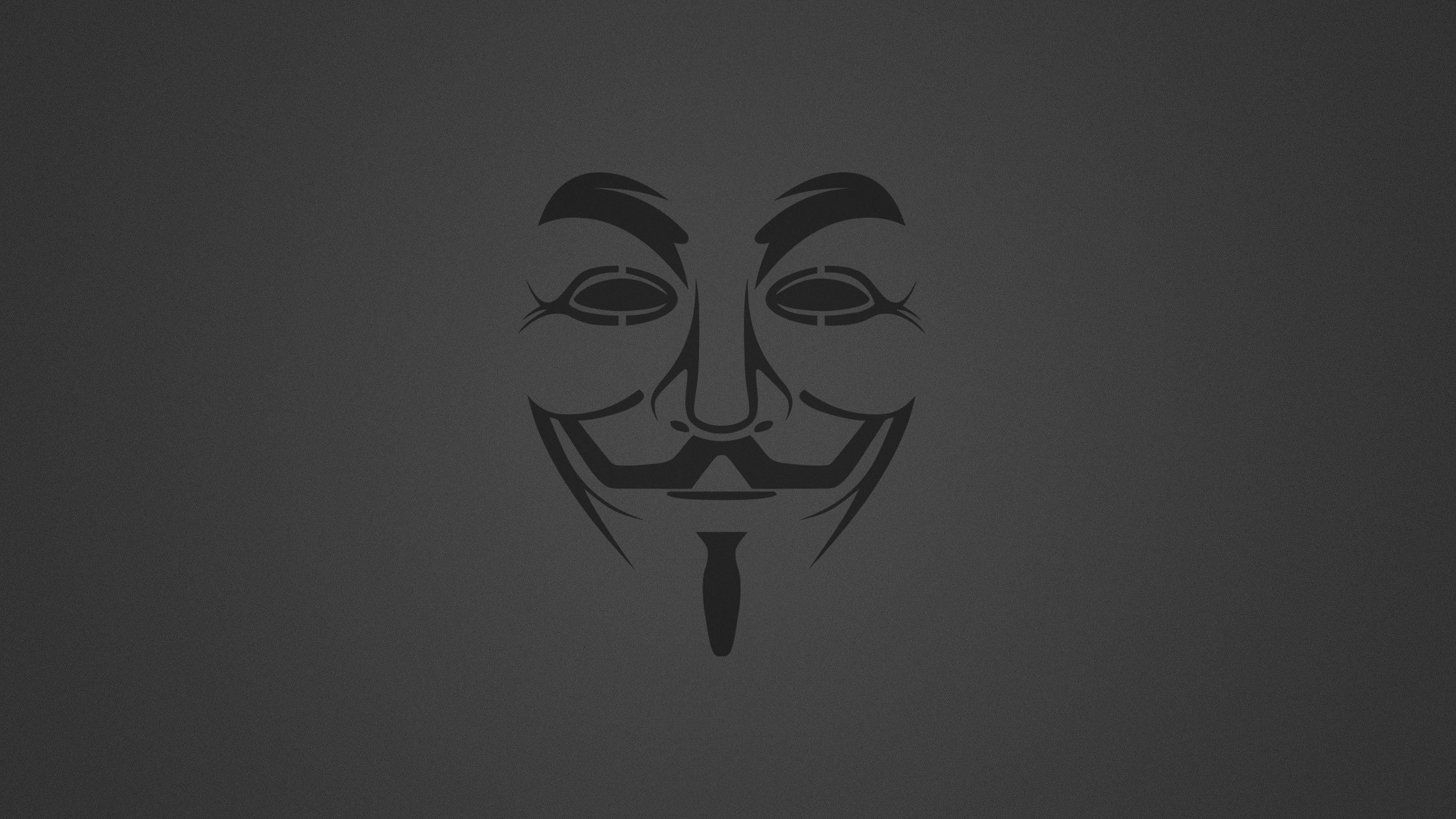 Guy Fawkes Mask illustration Minimalism Background Anonymous 2k