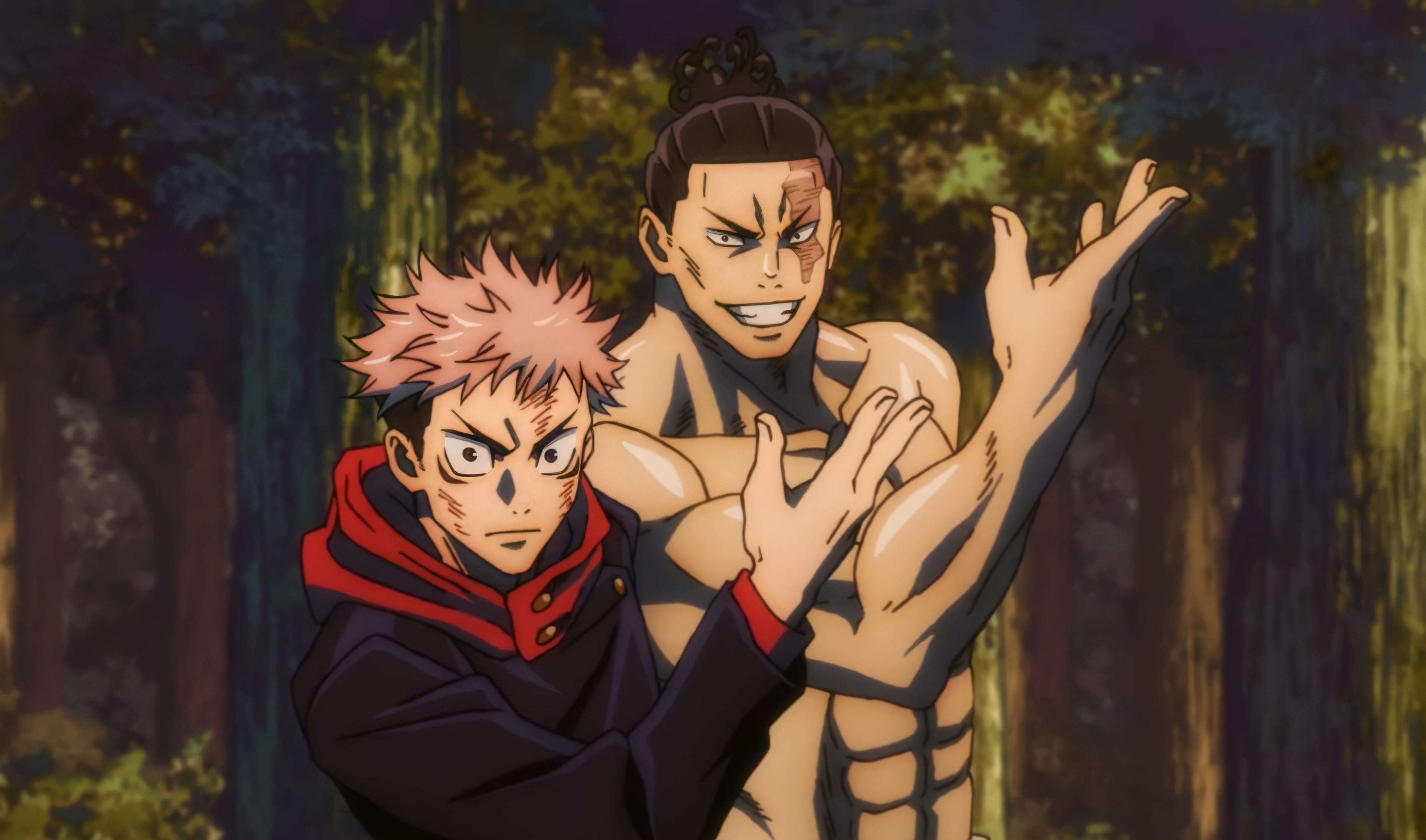Jujutsu Kaisen Yuji Itadori anime boys Anima Tactics fighting 2k 4k