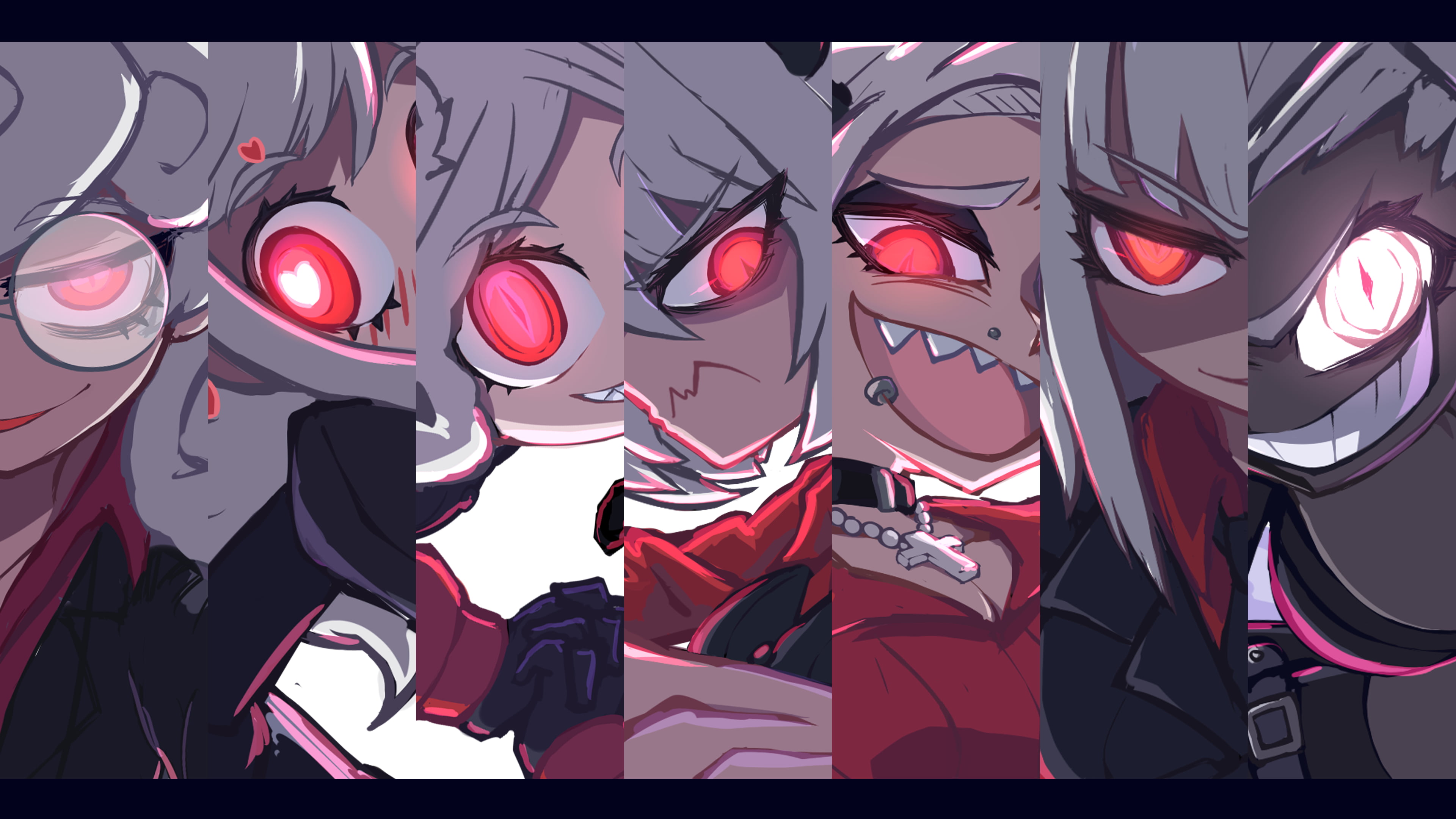 anime girls digital art artwork portrait Helltaker 2k 4k