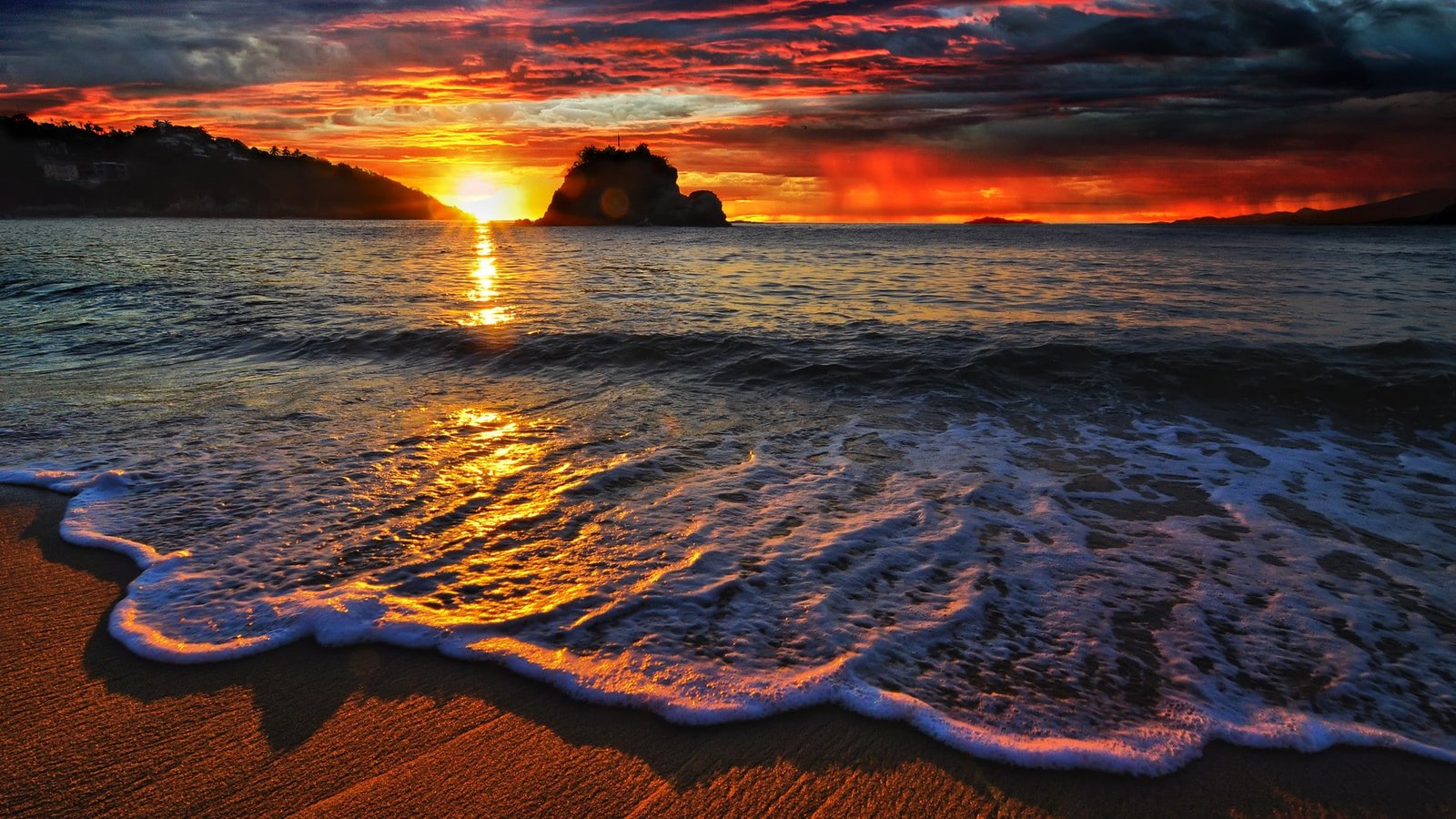 Beach wave resolution high ultra hd 27 2k
