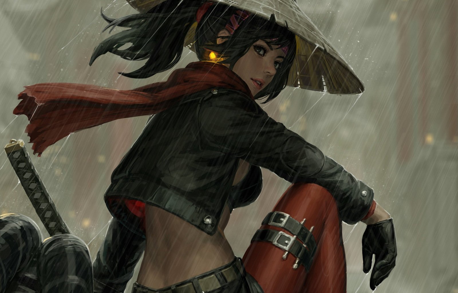 game application wallpaper digital art women samurai warrior 98 2k