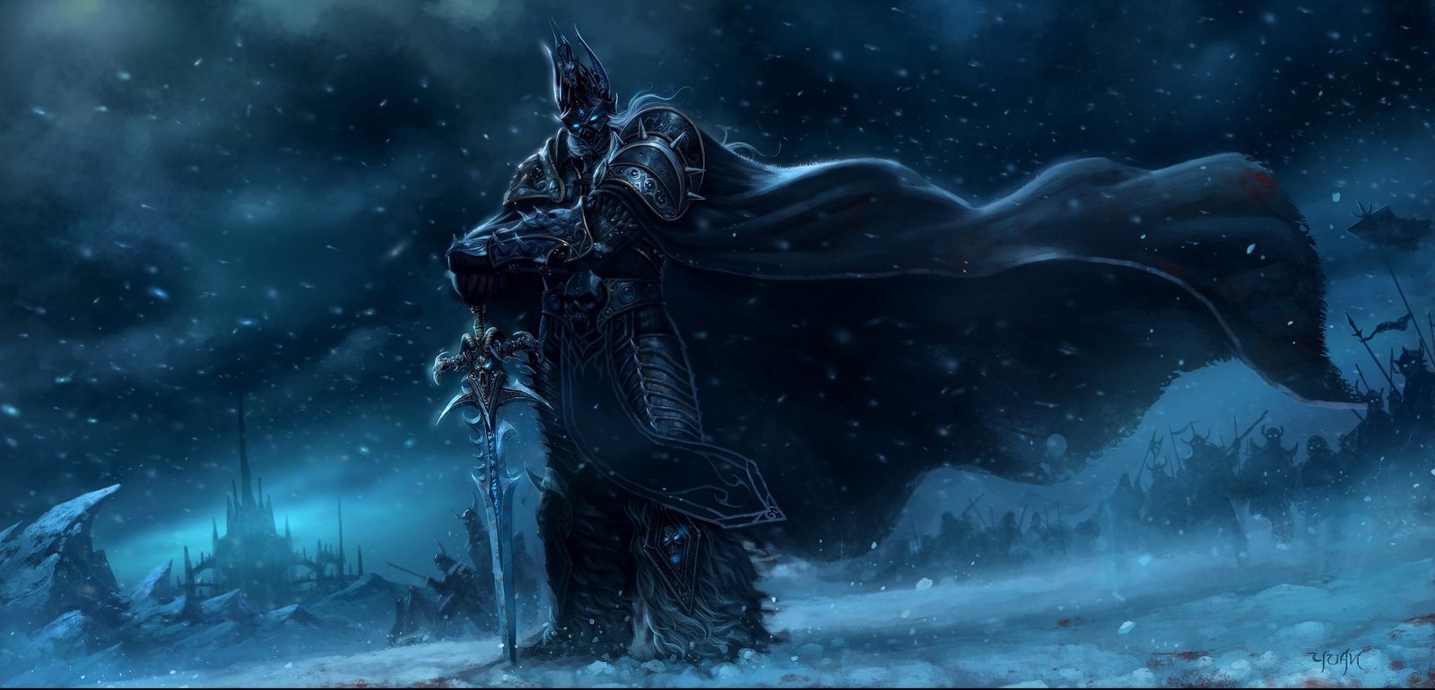 knight holding sword digital wallpaper artwork World of Warcraft 2k 4k