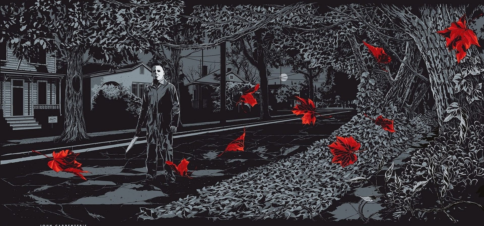 Movie Halloween Michael Myers plant tree nature 2k