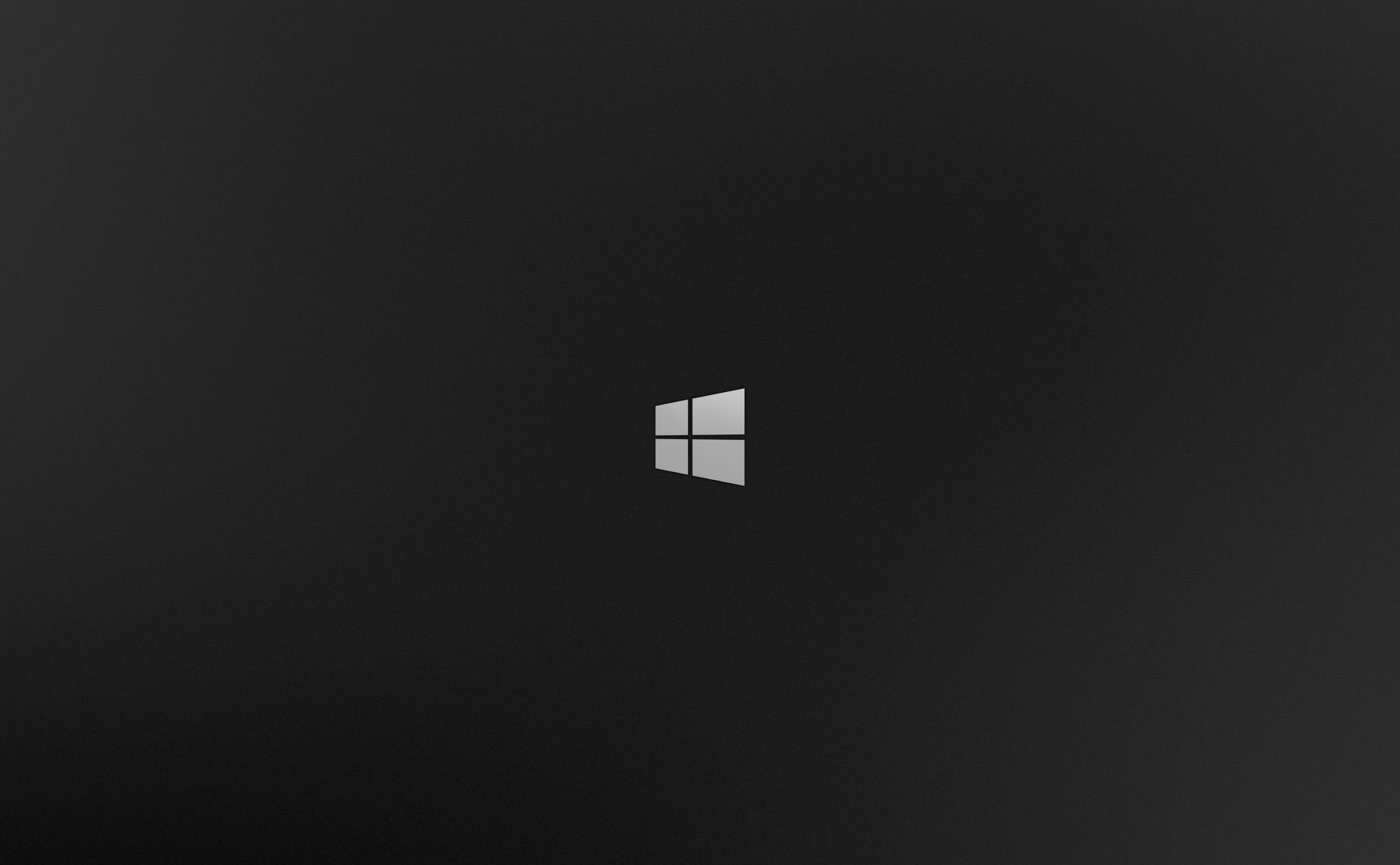 MS Windows logo 10 copy space dark built structure 2k 4k