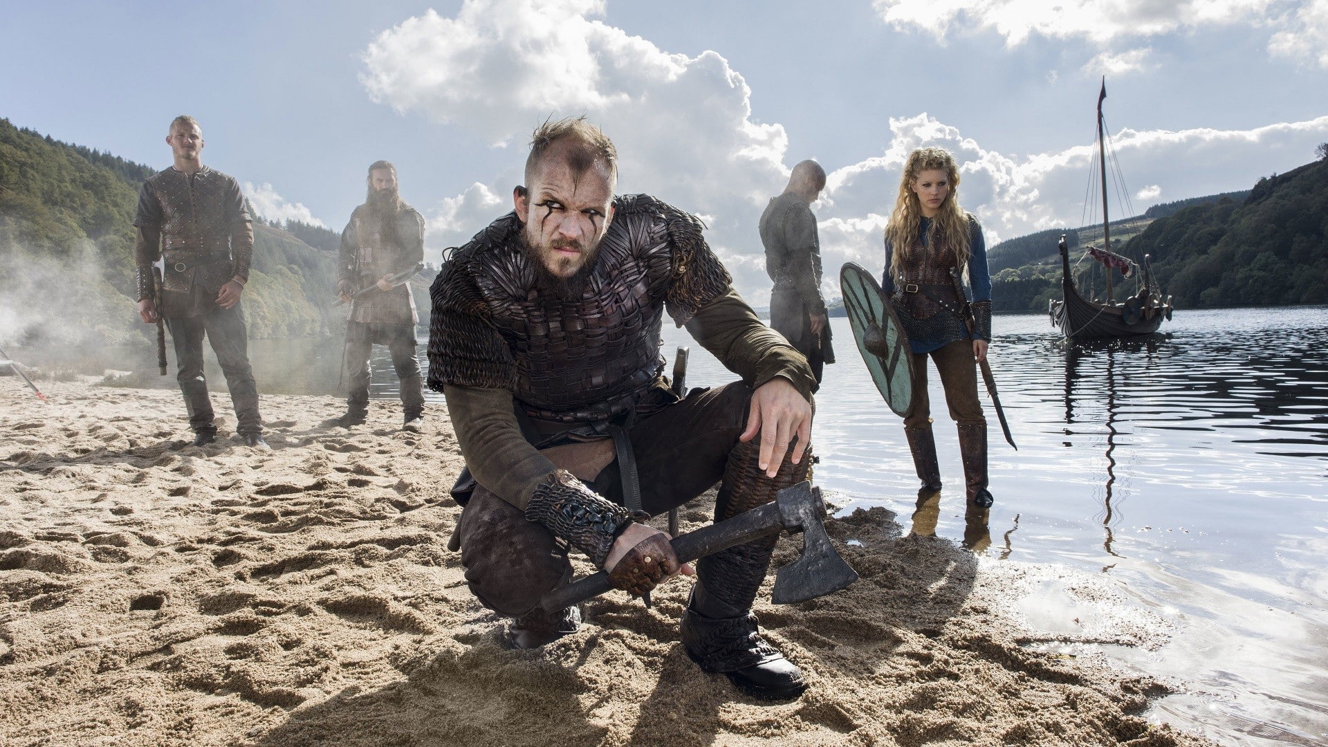 Vikings TV series Travis Fimmel Rollo Lothbrok 2k