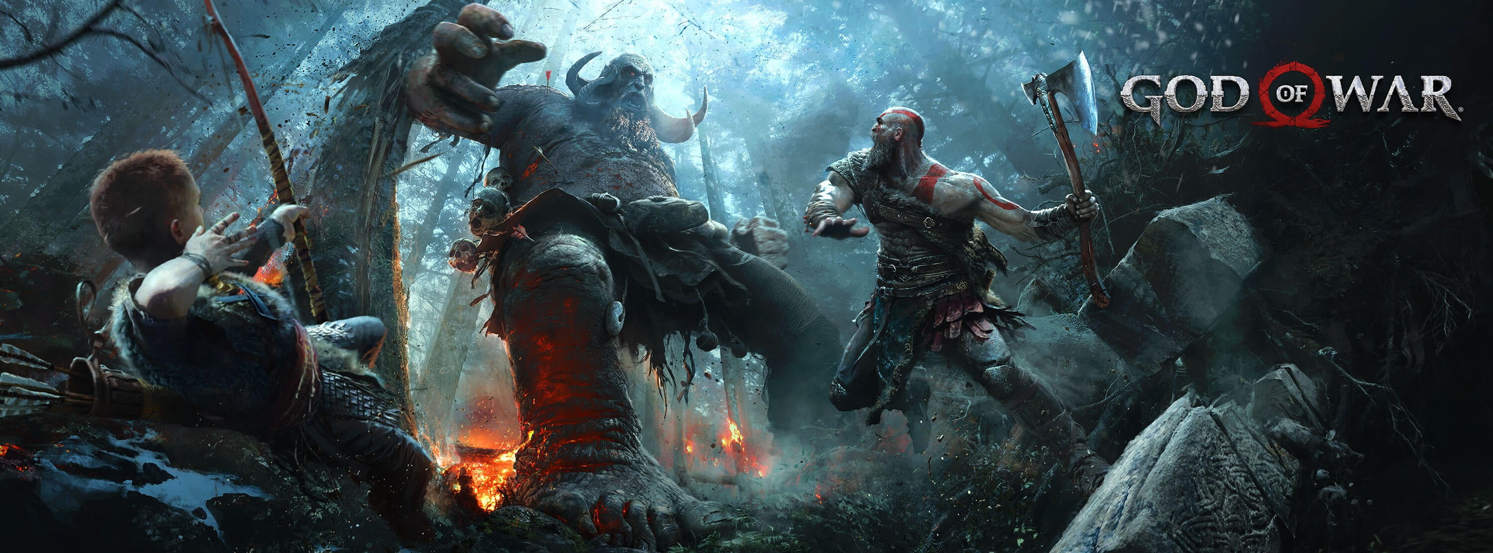 God of War digital wallpaper Kratos Omega valhalla god war 4 2k