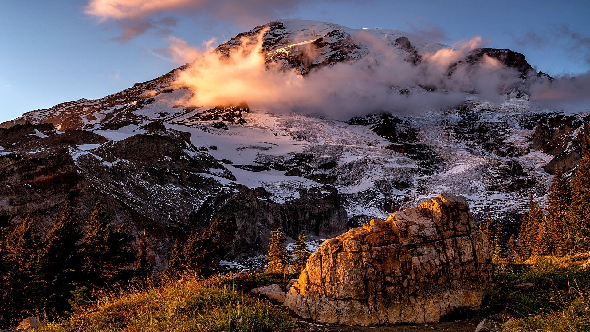 mountain sky mountainous landforms nature wilderness cloud 2k