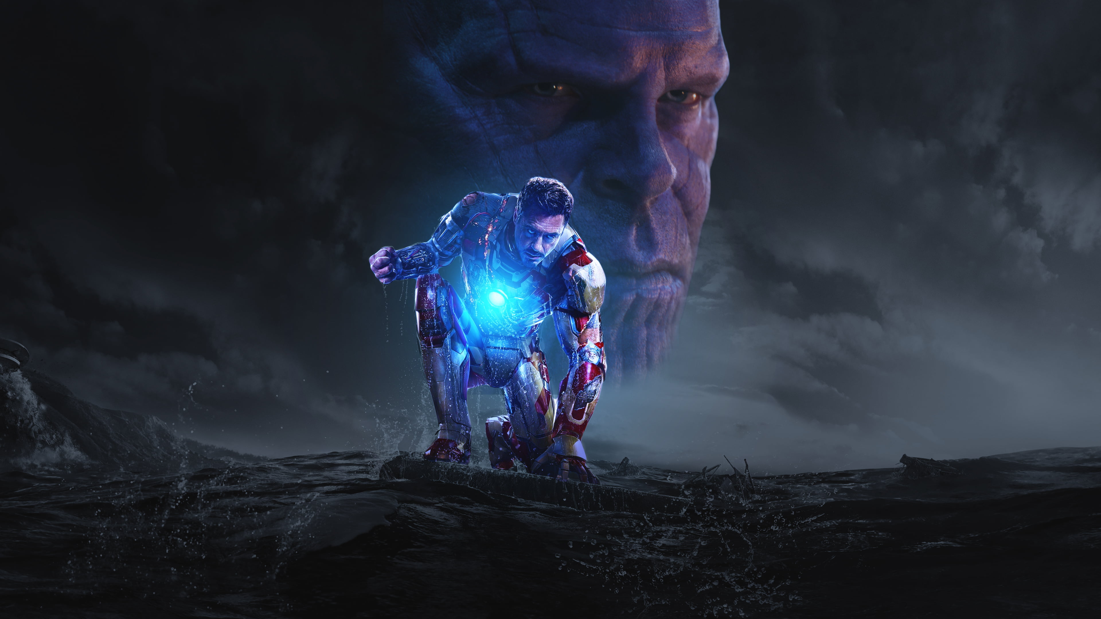 Iron Man Marvel Cinematic Universe Thanos 3 Avengers Infinity War 2k 4k