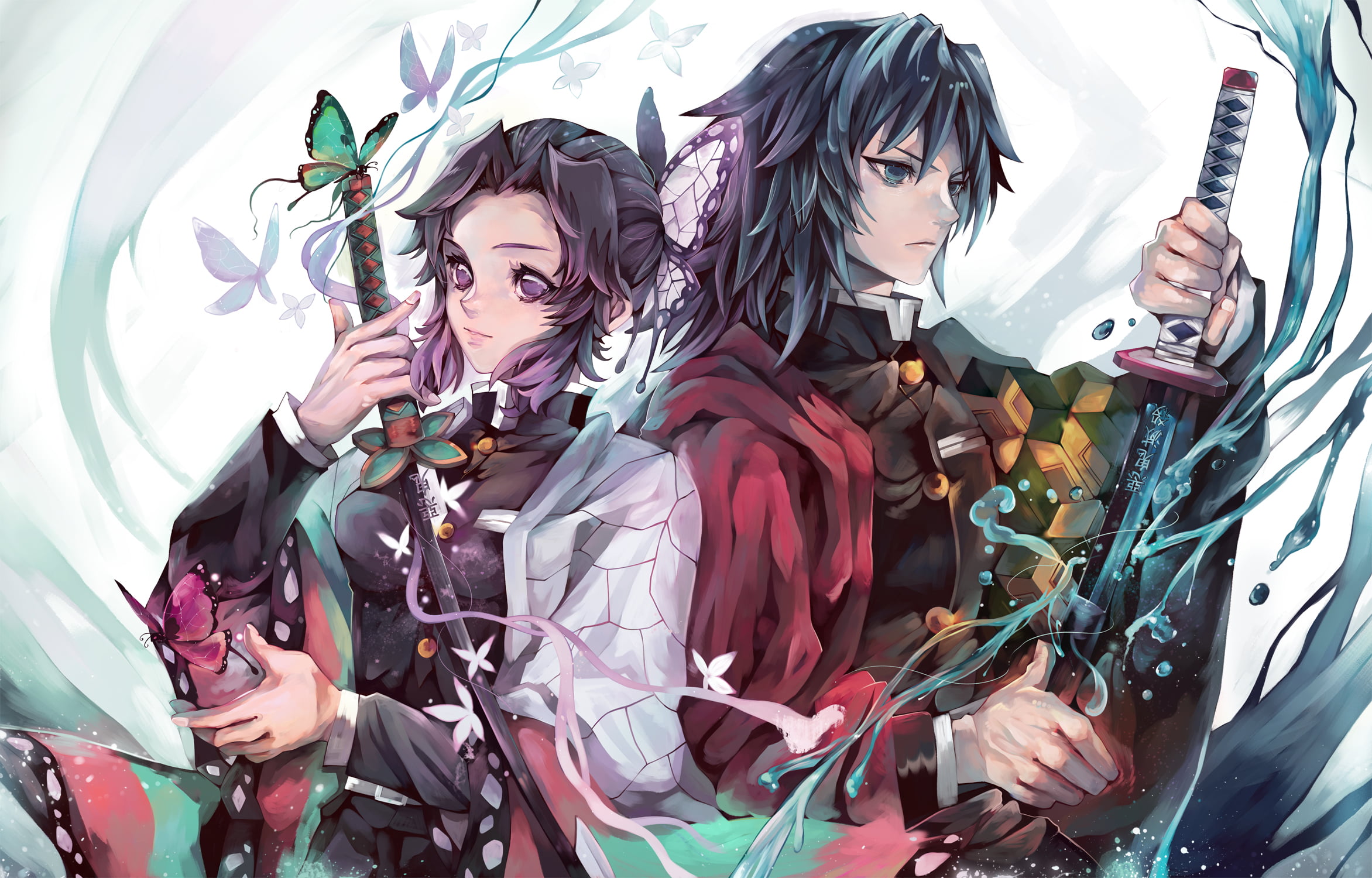 anime Kimetsu no Yaiba Kochou Shinobu Giyu Tomioka 2k