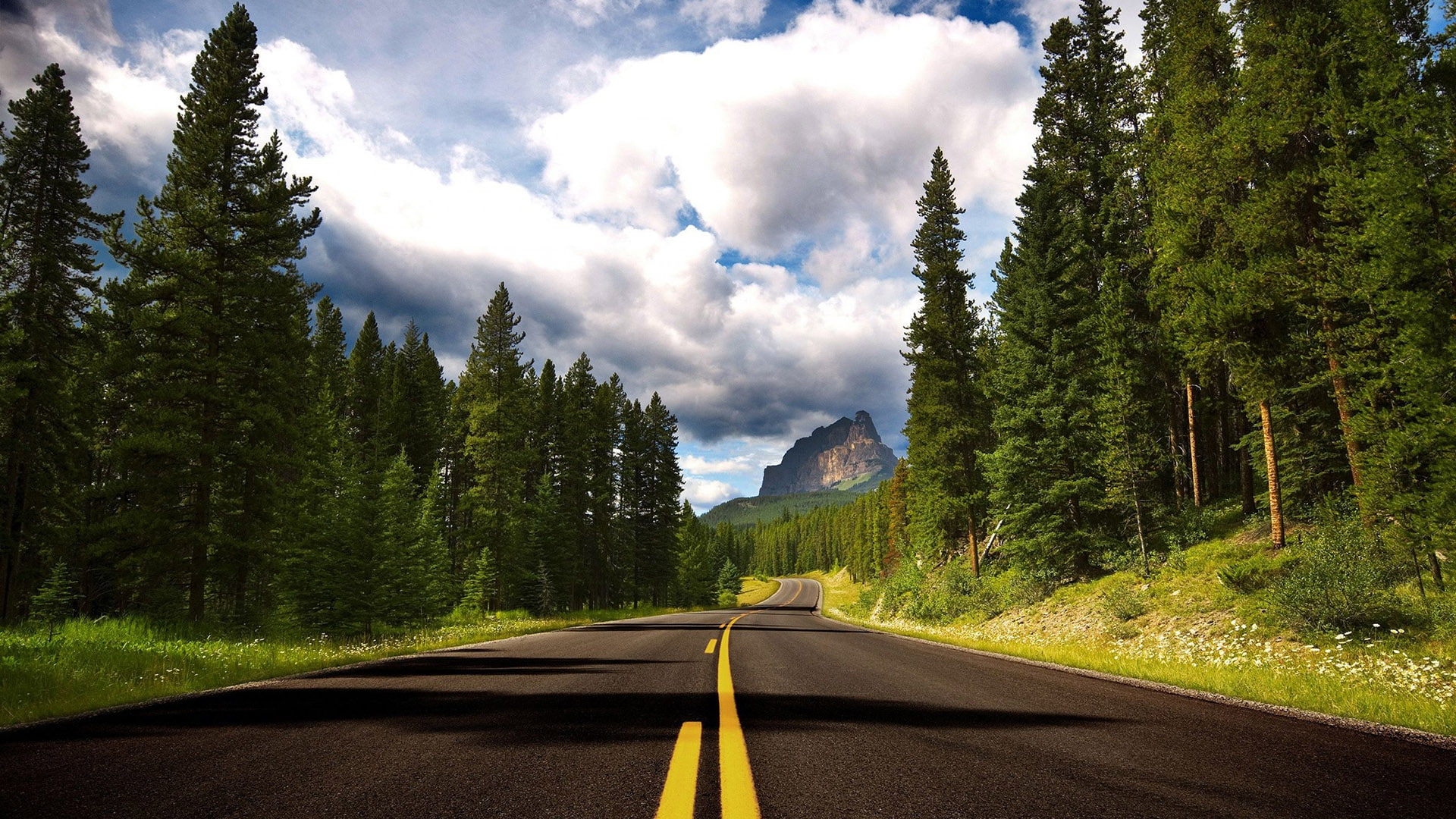 nature asphalt road sky highway landscape horizon transportation 2k