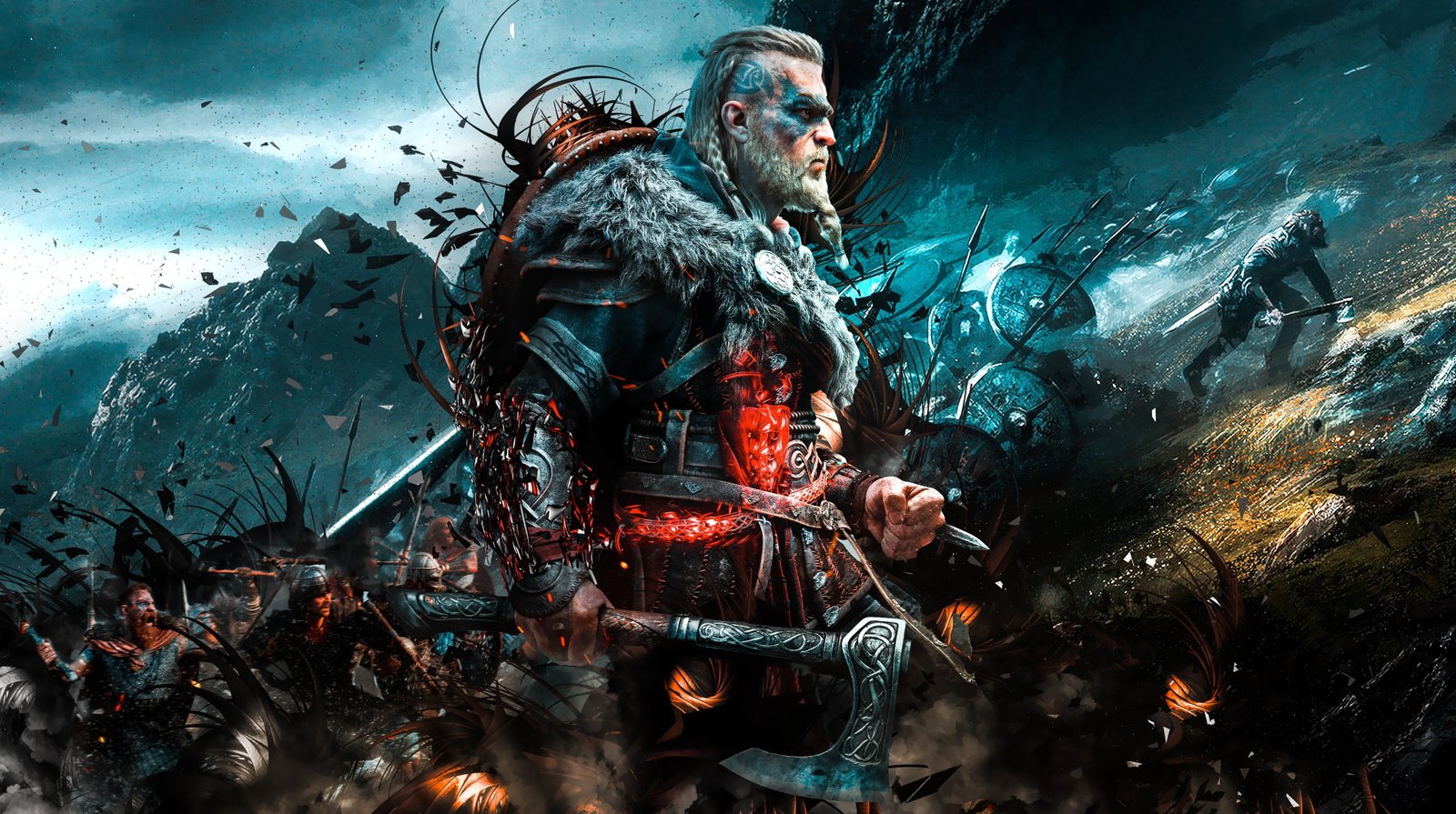 Assassin s Creed Valhalla viking Axe video games game art 4 2k 4k