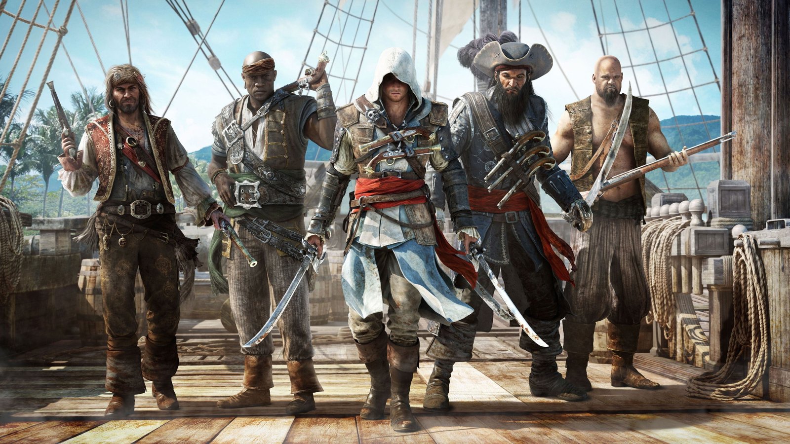 Assassin s Creed Black Flag wallpaper pirates fantasy art 2k 4k