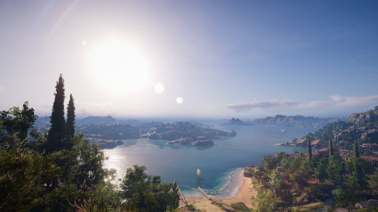 Assassins Creed Odyssey screen shot video games landscape 2k