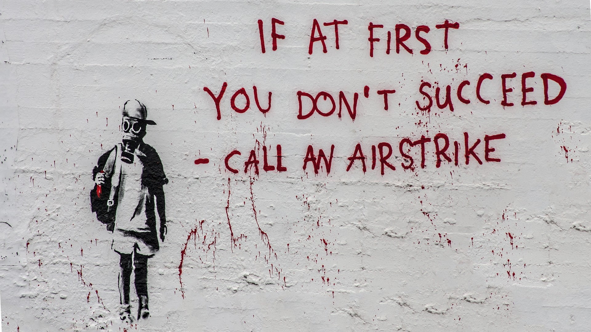 Banksy Graffiti Succeed HD digital artwork 2k
