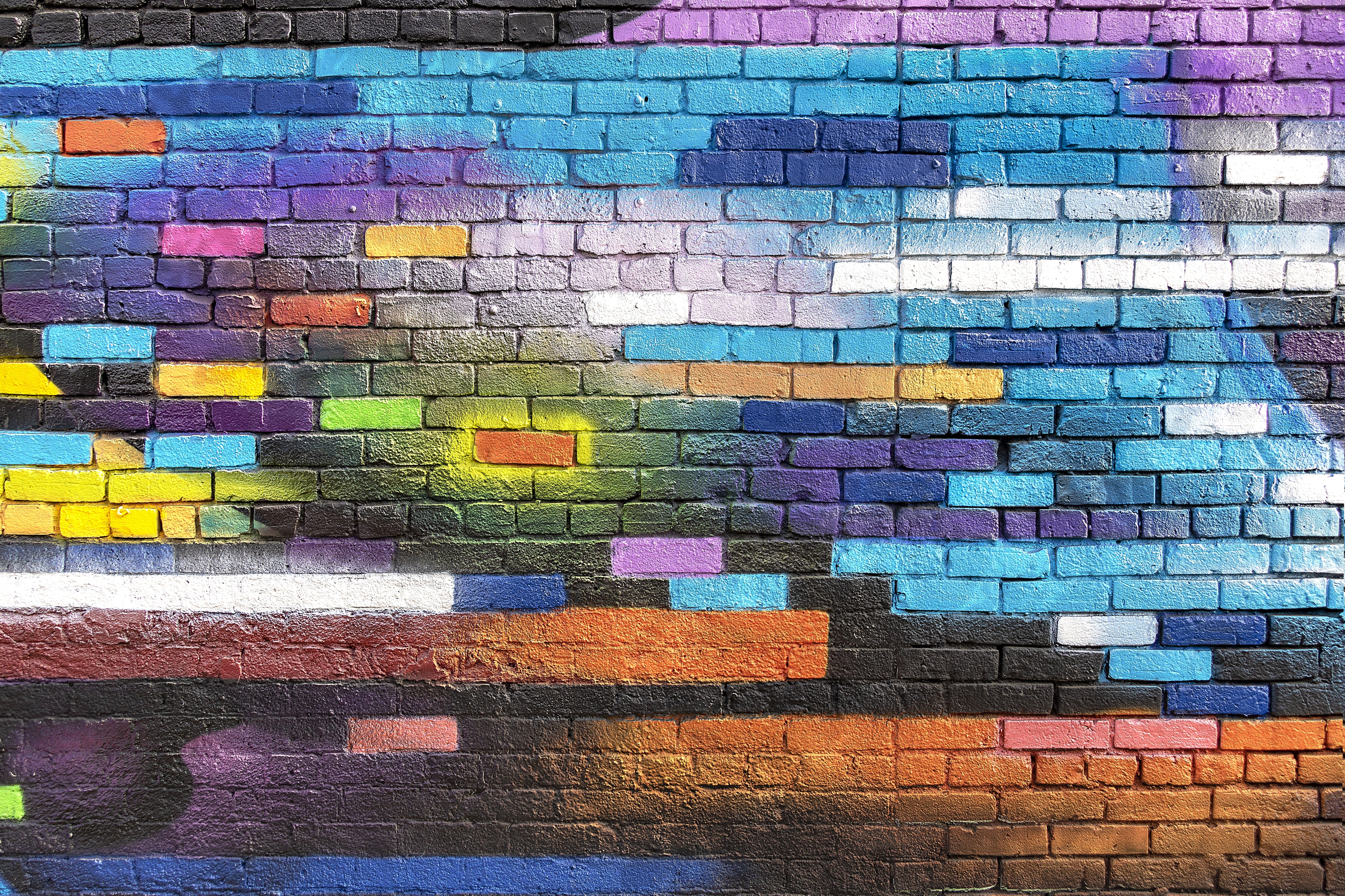 grafiti painting wall brick colorful street art graffiti 2k 4k 5k