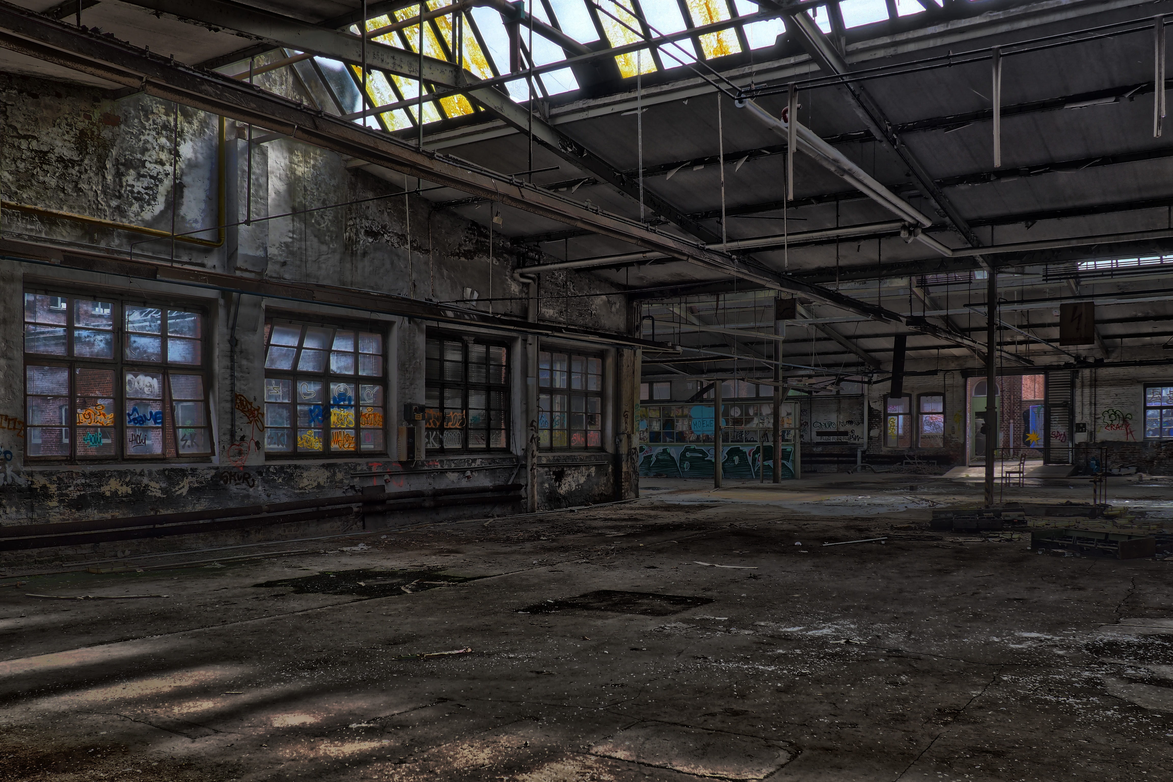 photography of gray and white building interior leave architecture 2k 4k 5k