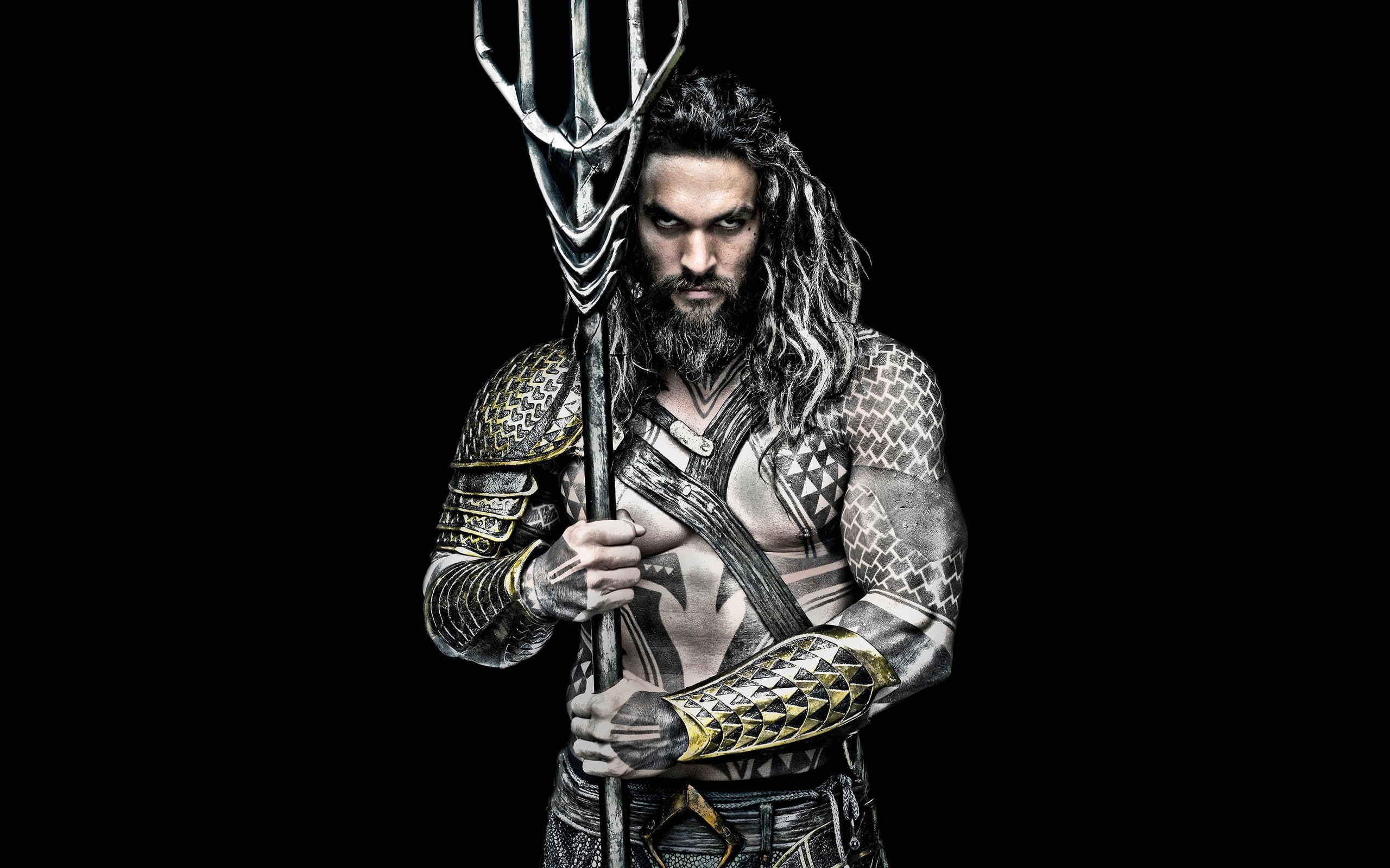 Aquaman comics superhero men studio shot black background 2k