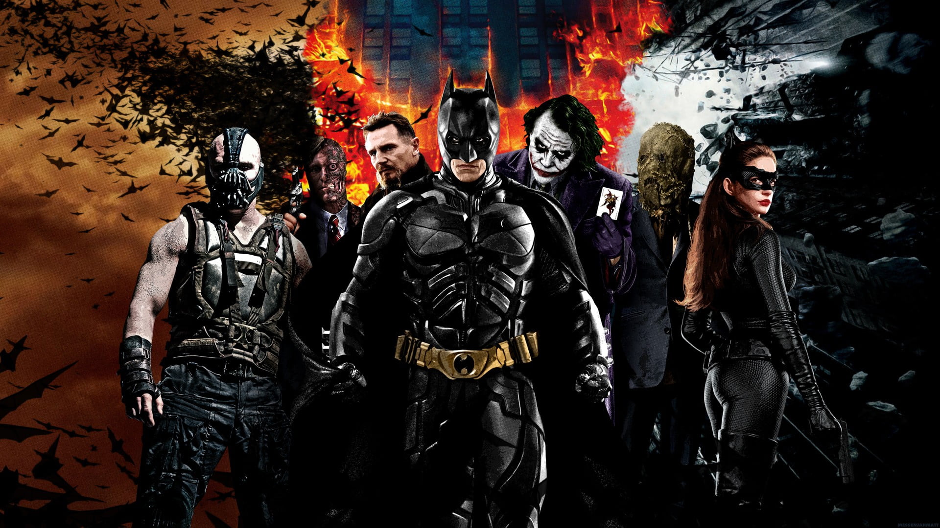Batman The Dark Knight Rises Bane Joker 2k