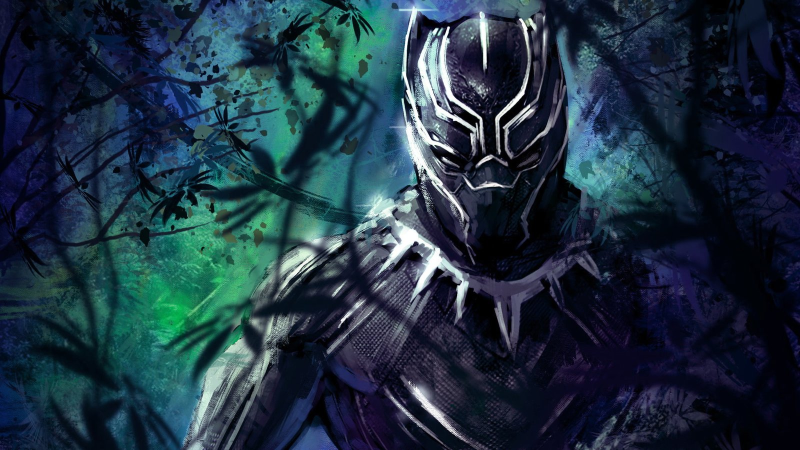 black panther artwork hd artist artstation superheroes 2k