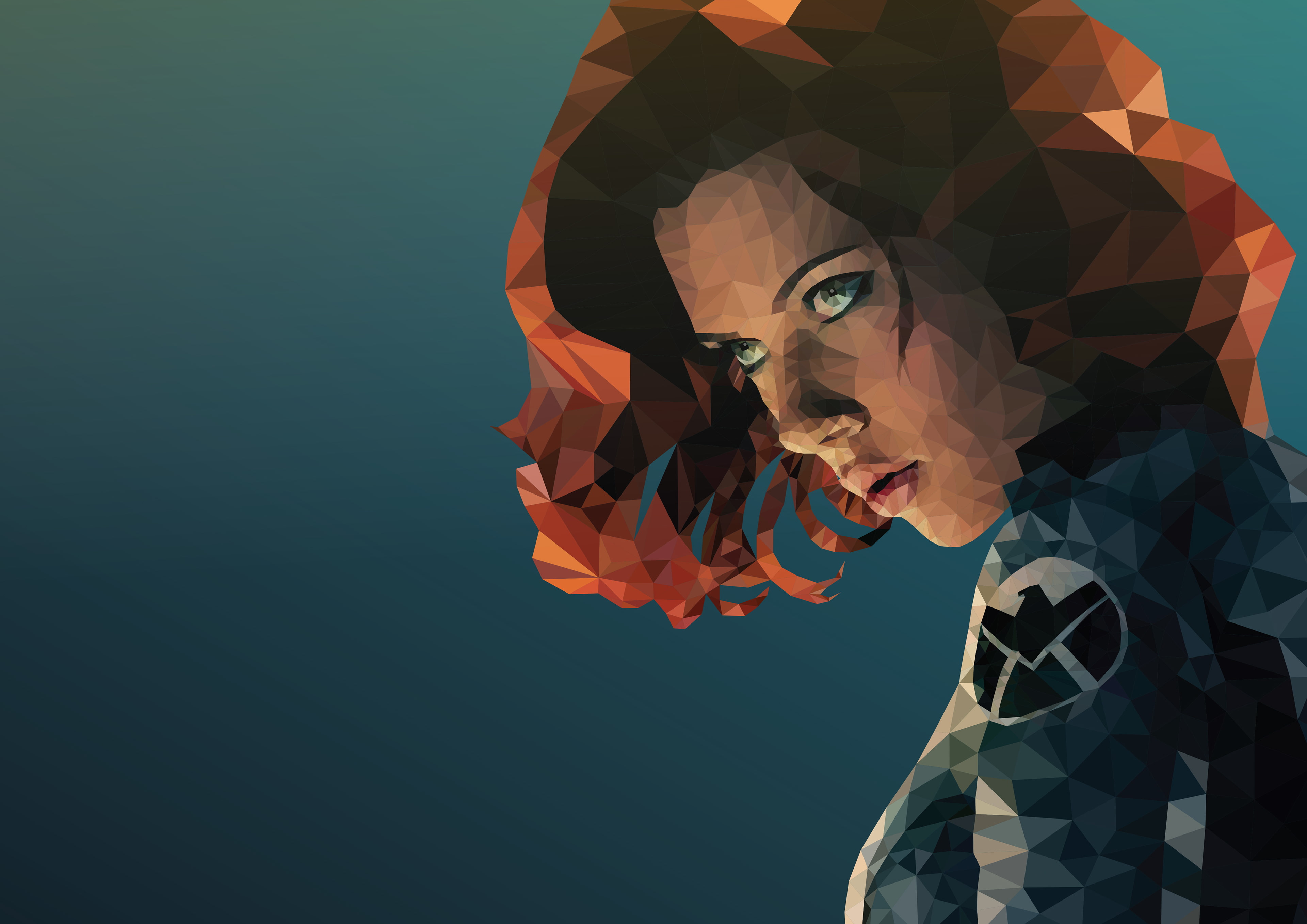 black widow hd low poly artwork artist behance superheroes 2k 4k