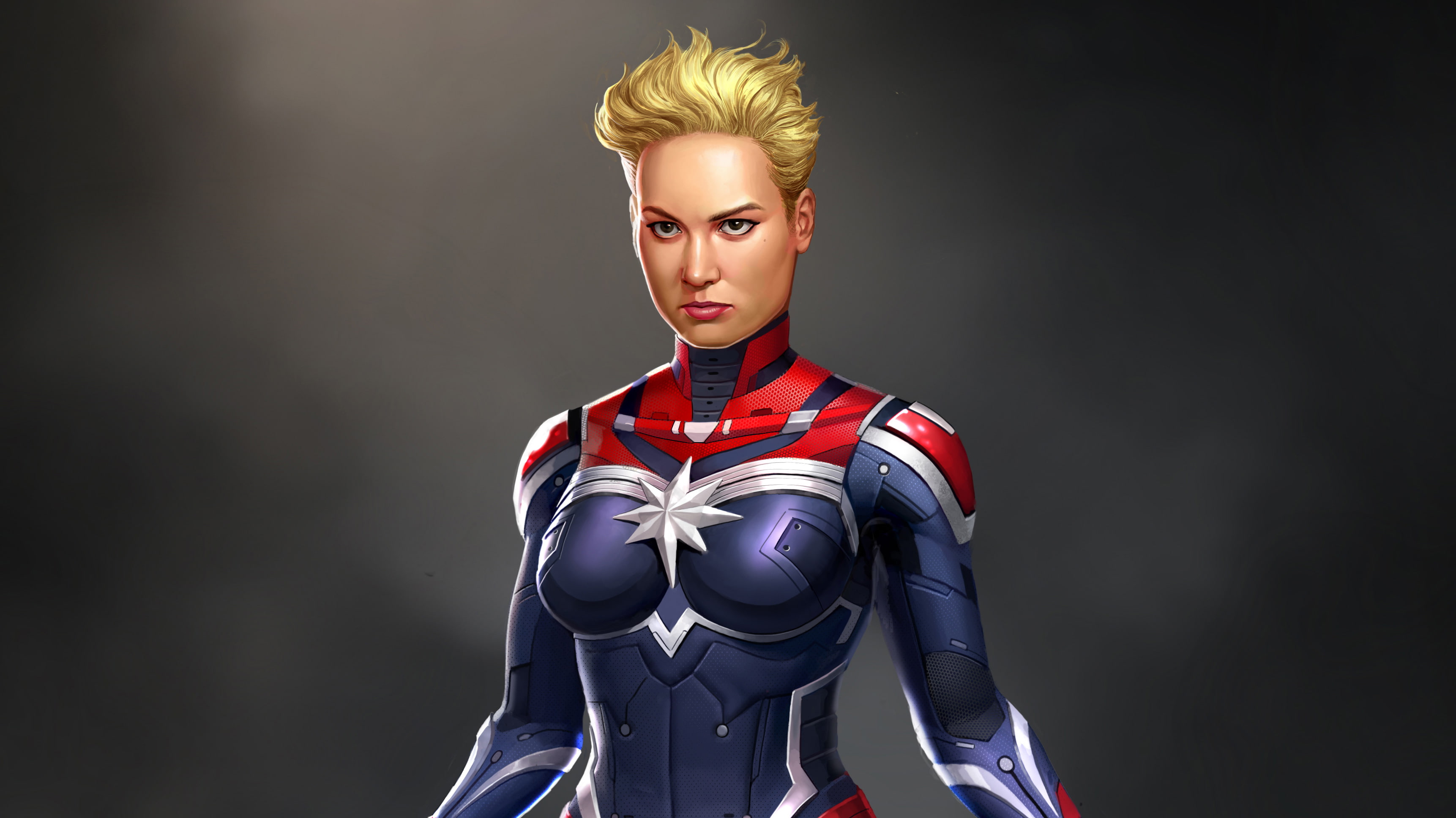 captain marvel digital art hd artwork behance superheroes 2k