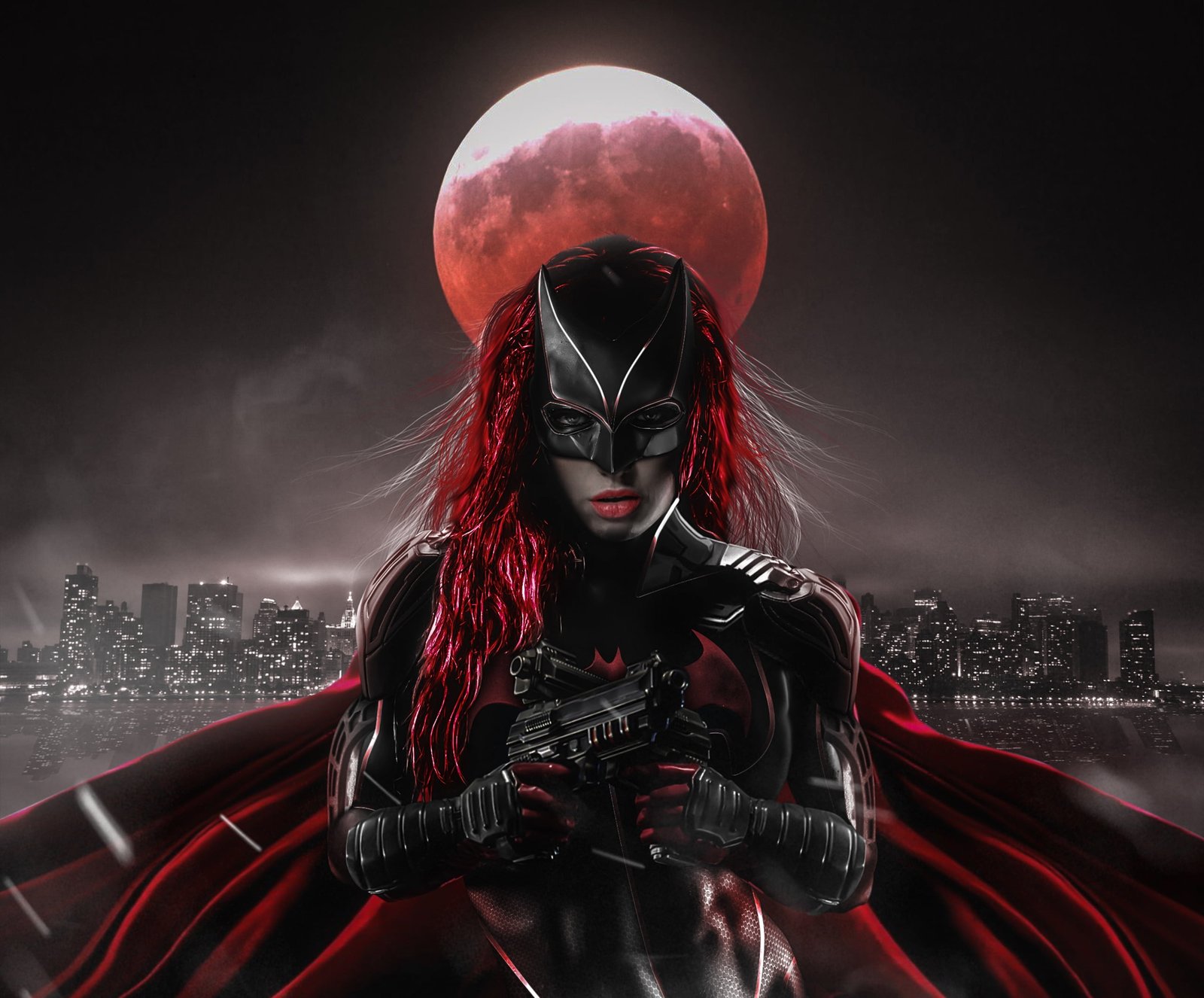 Gun The moon series Woman Batwoman Superheroes 2k