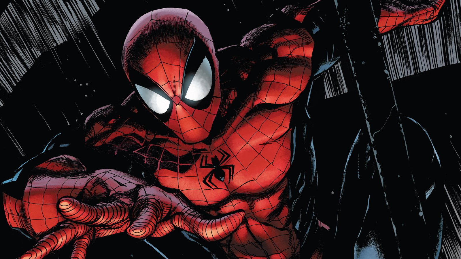 Marvel Comics Spider Man comic art superhero red mask 2k