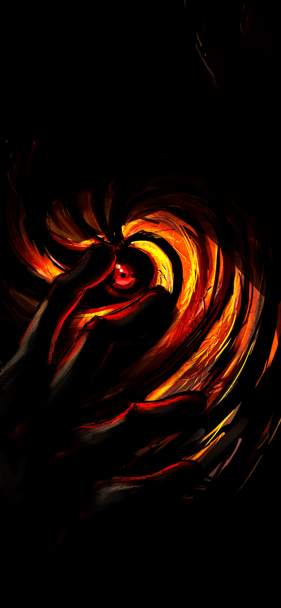 Miles Morale and Obito AMOLED wallpaper