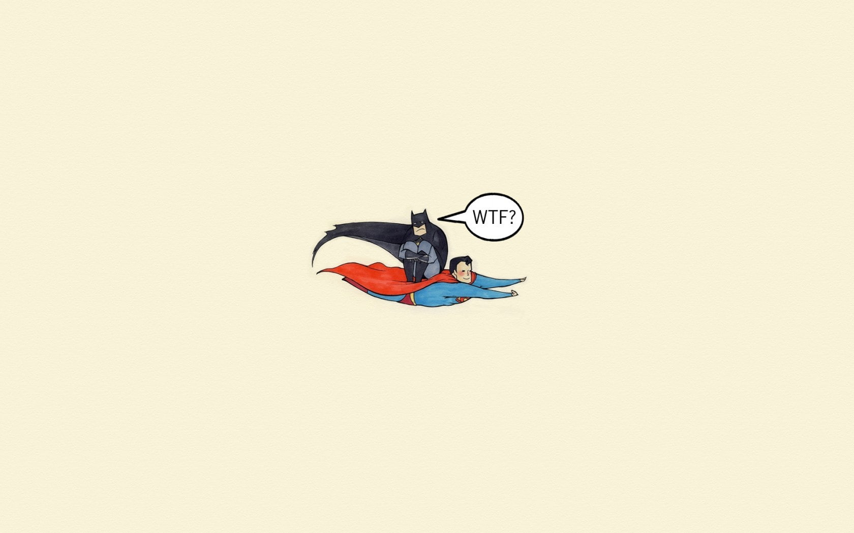 artwork minimalism Batman cartoon Superman superhero 2k