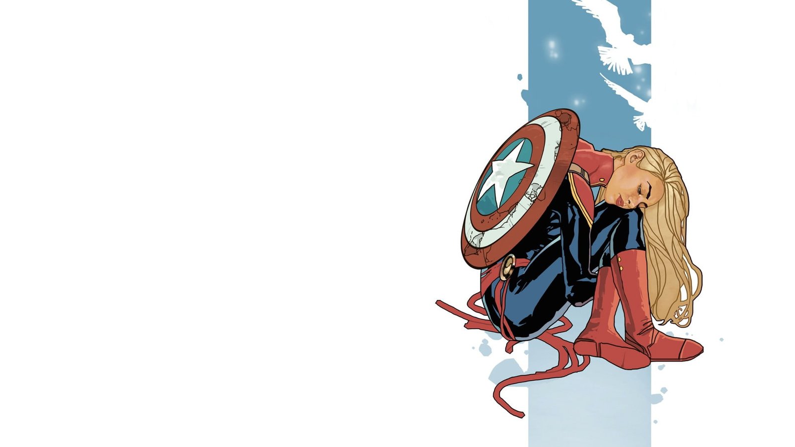 Captain America Marvel superhero Comics women 2k