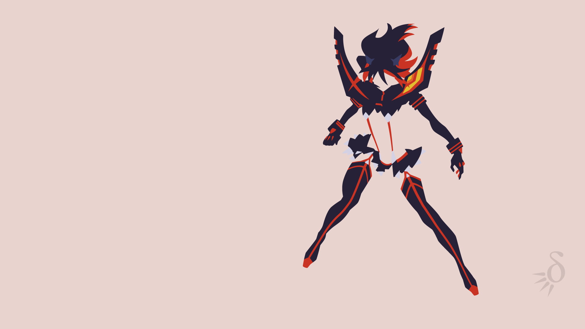 game digital wallpaper Kill la Matoi Ryuuko anime vectors 2k