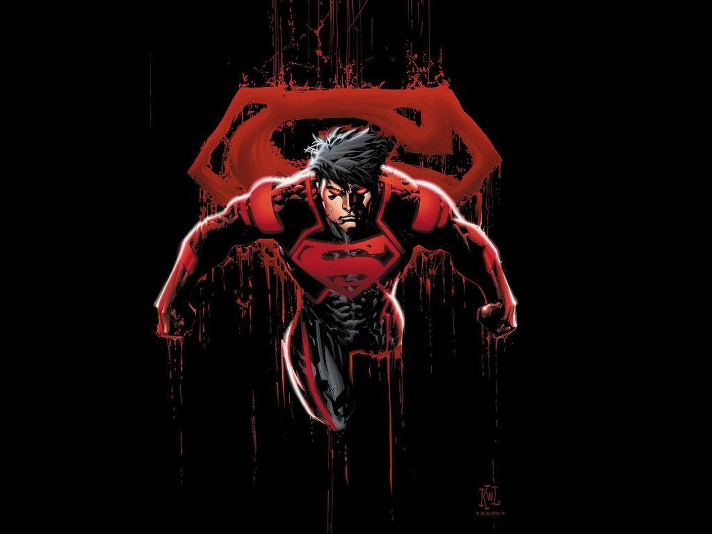 Marvel Superman wallpaper Comics Superboy Red Superhero black background
