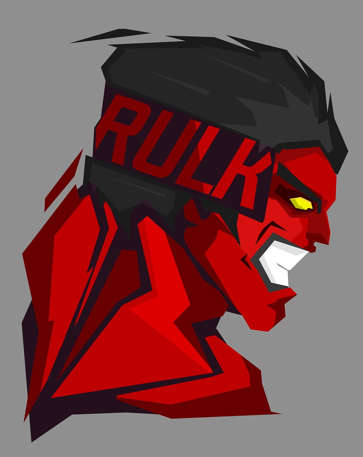 Rulk animation character artwork superhero Hulk Marvel Comics