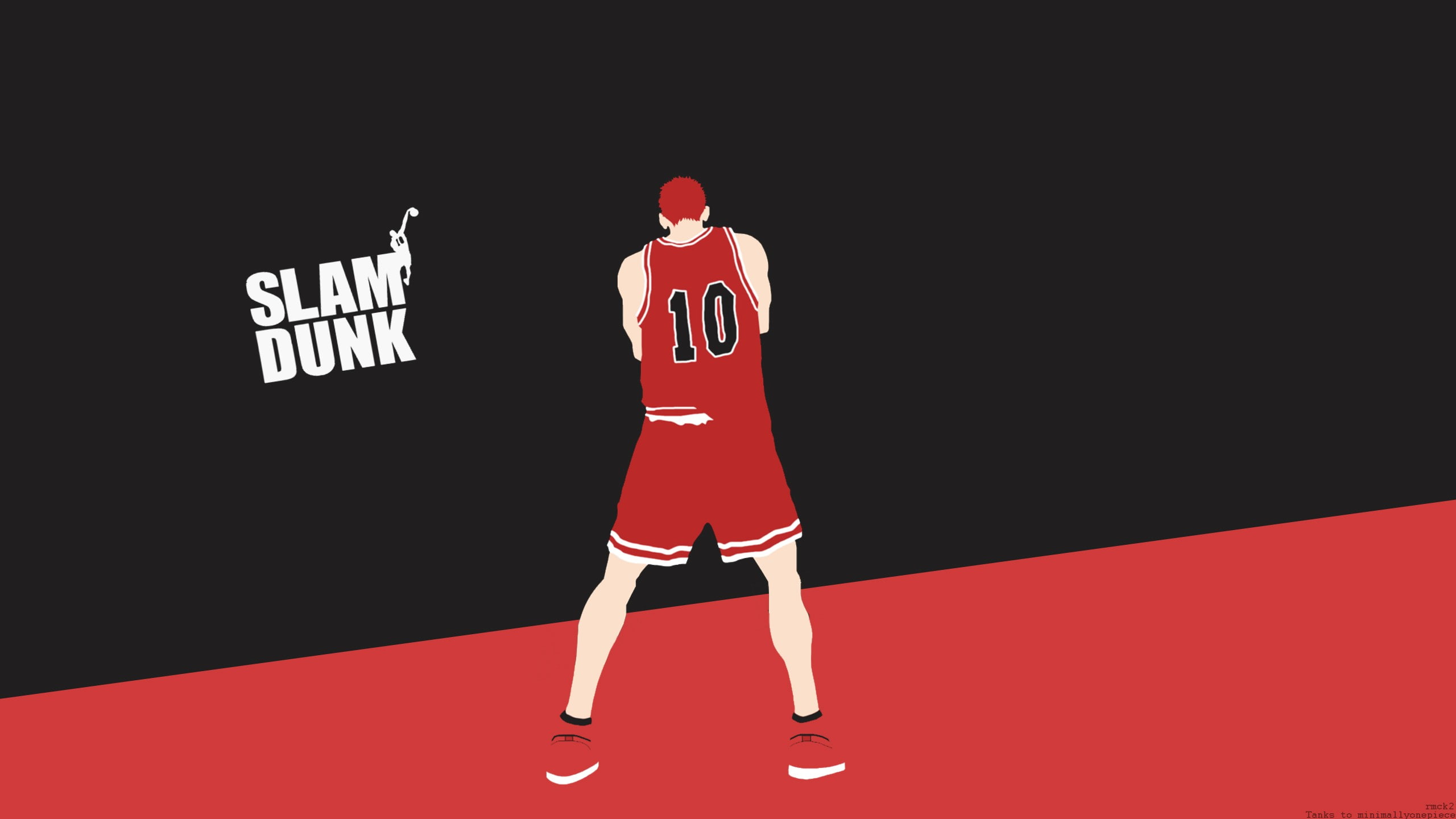 slam dunk sakuragi hanamichi shohoku high red one person 2k