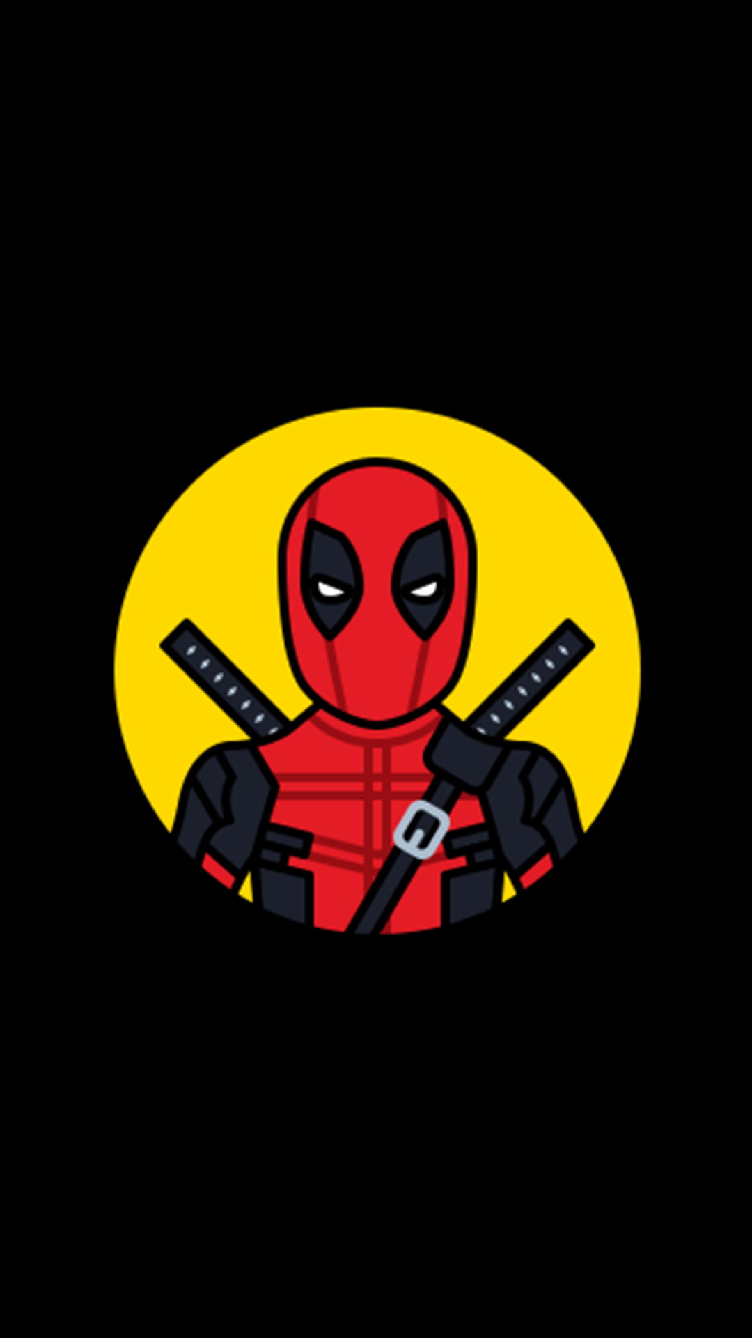 superhero Deadpool black background communication human body part