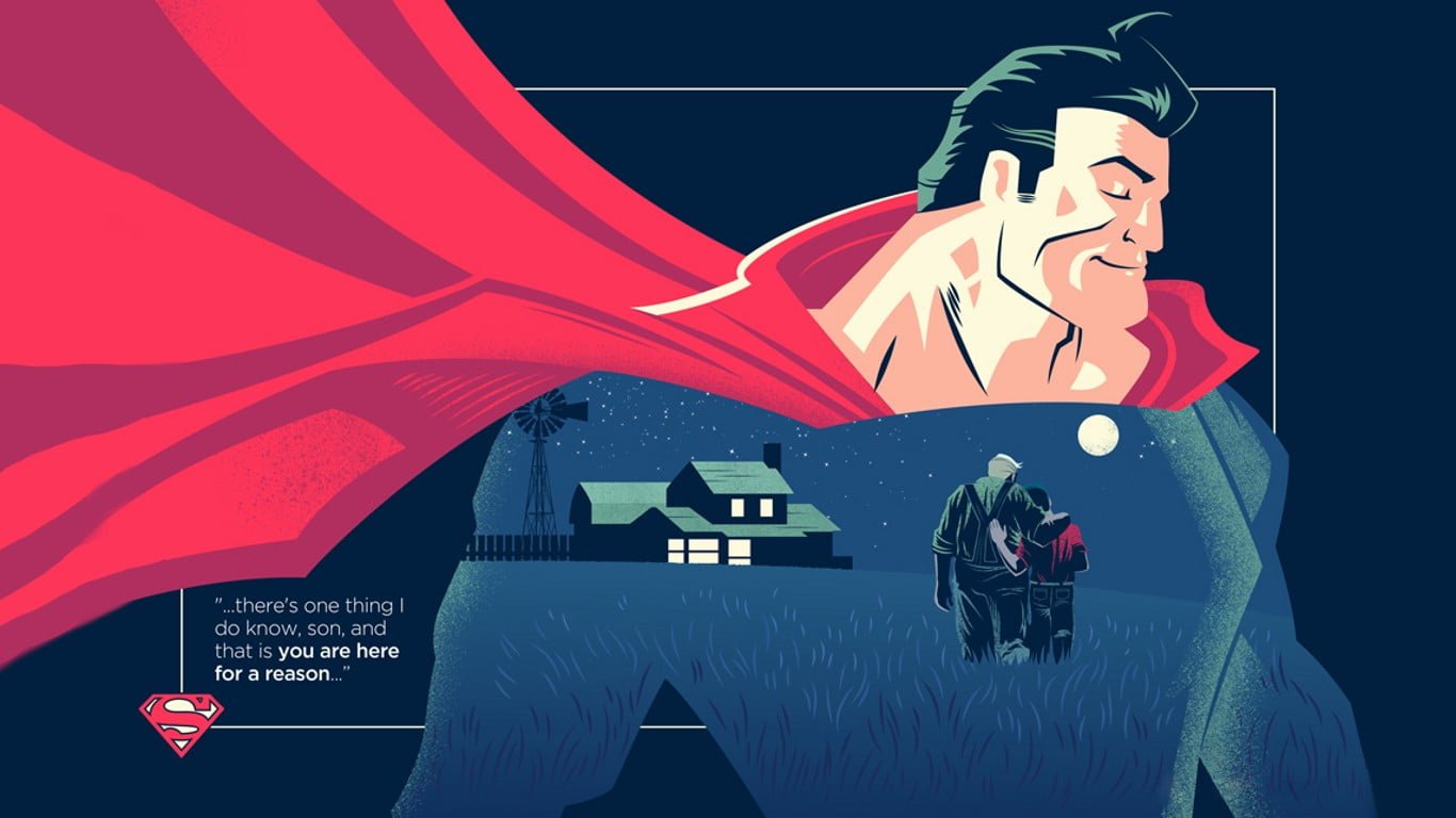 Superman digital wallpaper DC Comics quote superhero one person
