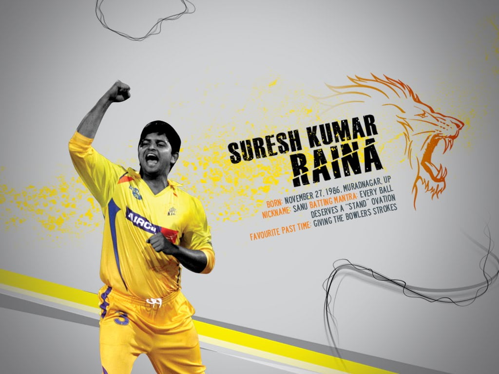 Suresh Raina Kumar Sports Cricket one person indoors