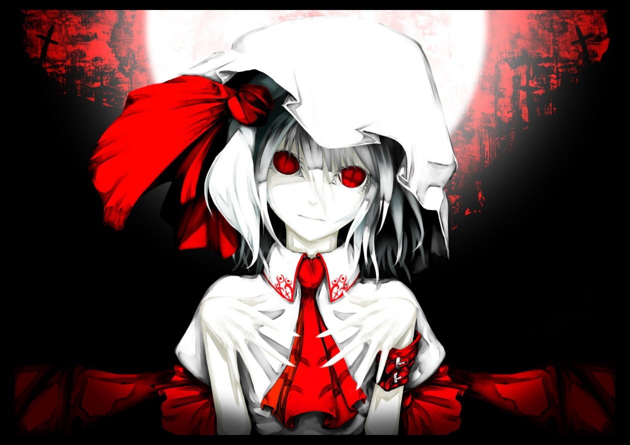 women s red and white traditional dress eyes anime hair