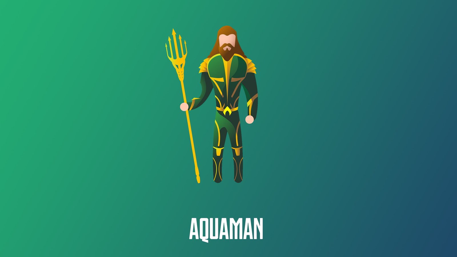 aquaman superheroes illustration hd minimalism minimalist 2k 4k