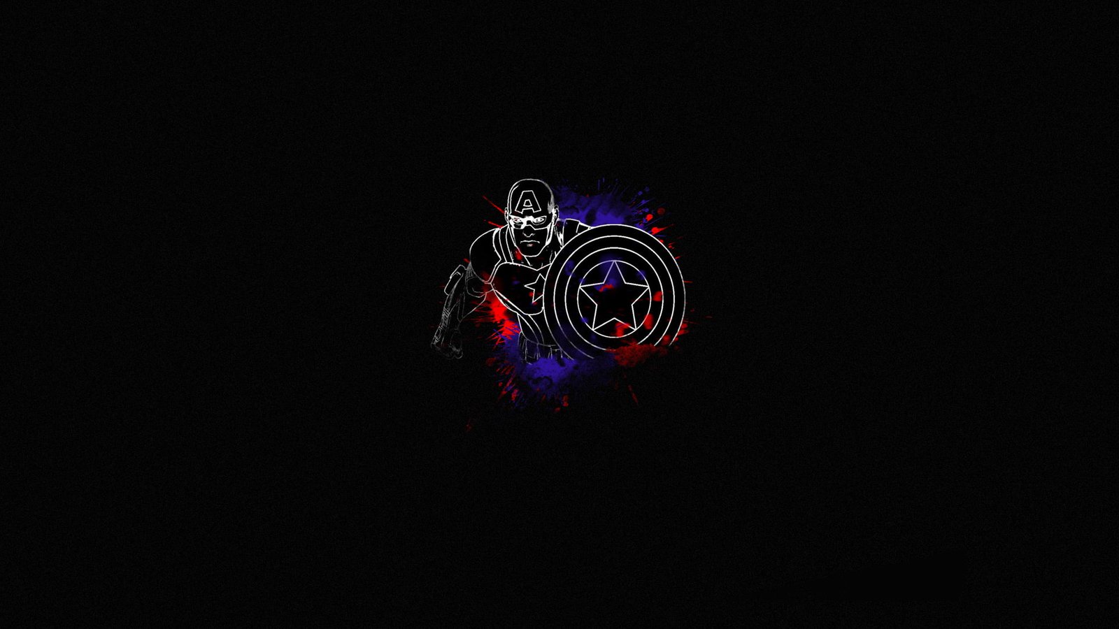 Captain America The Avengers simple background minimalism 2k